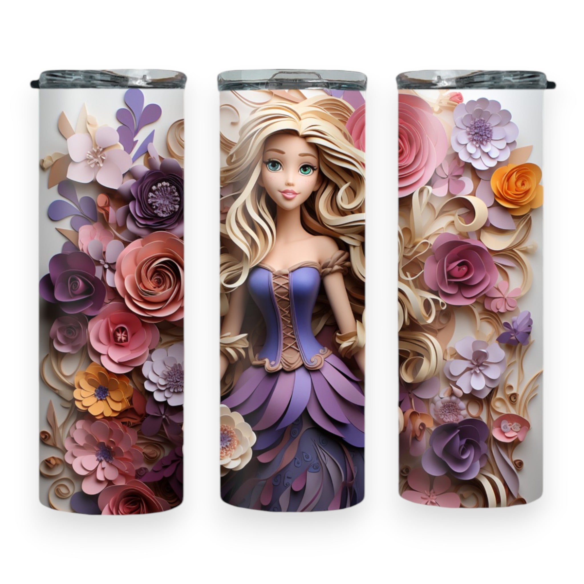 3D Princess Tumbler