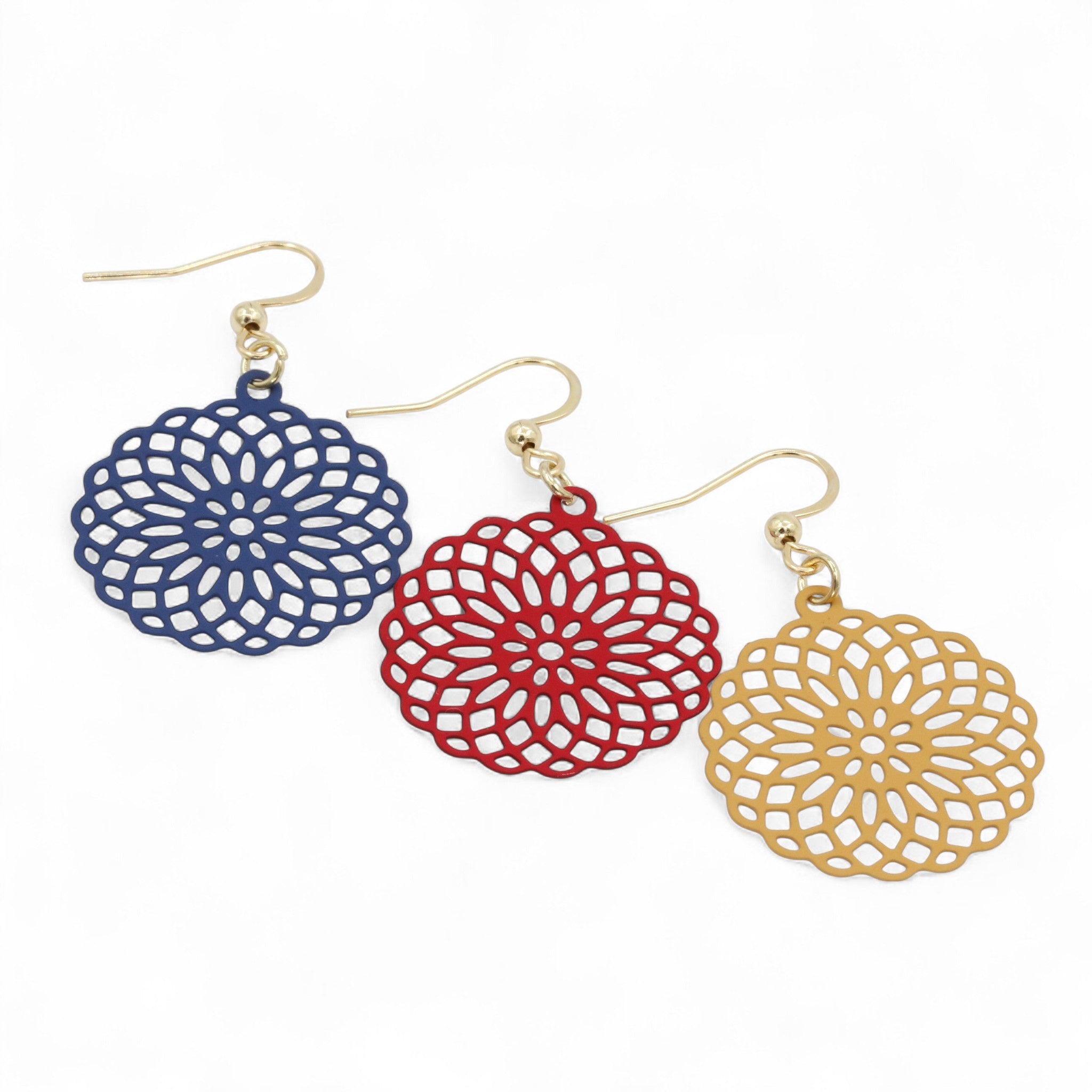 Filigree Circle Earrings
