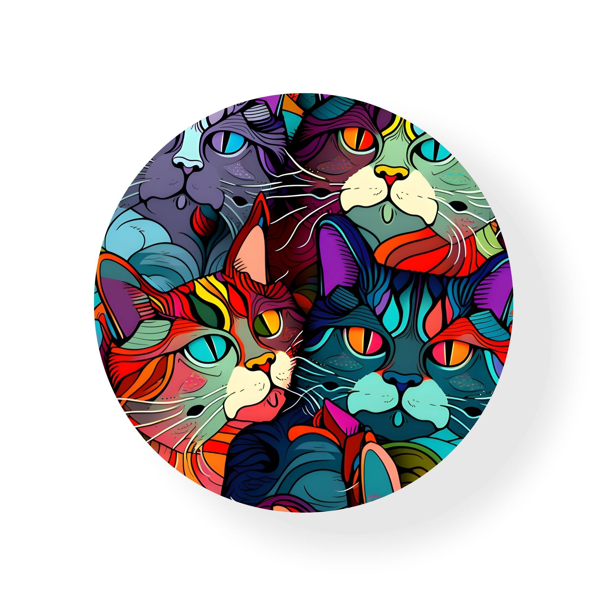 Colourful Cats Coaster