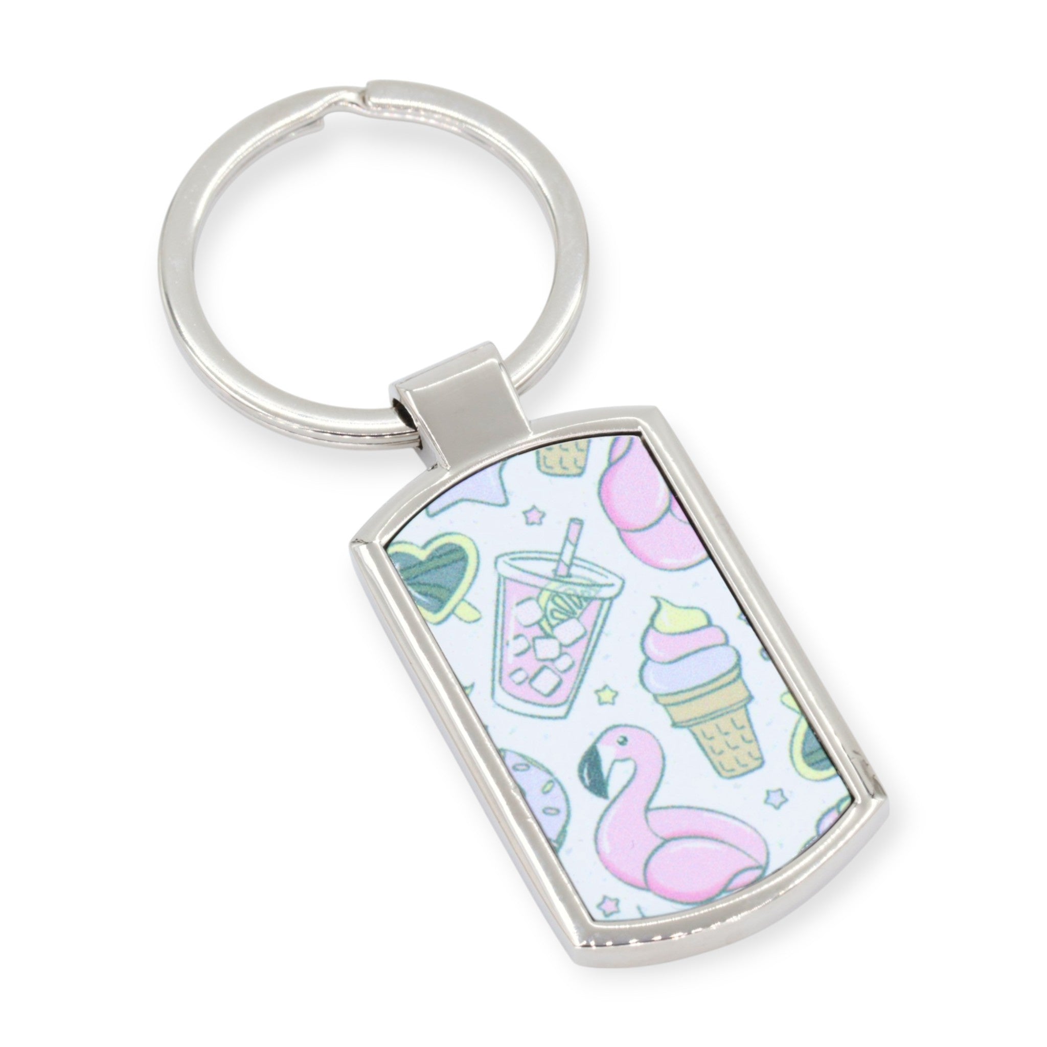 Flamingo Fiesta Keyring