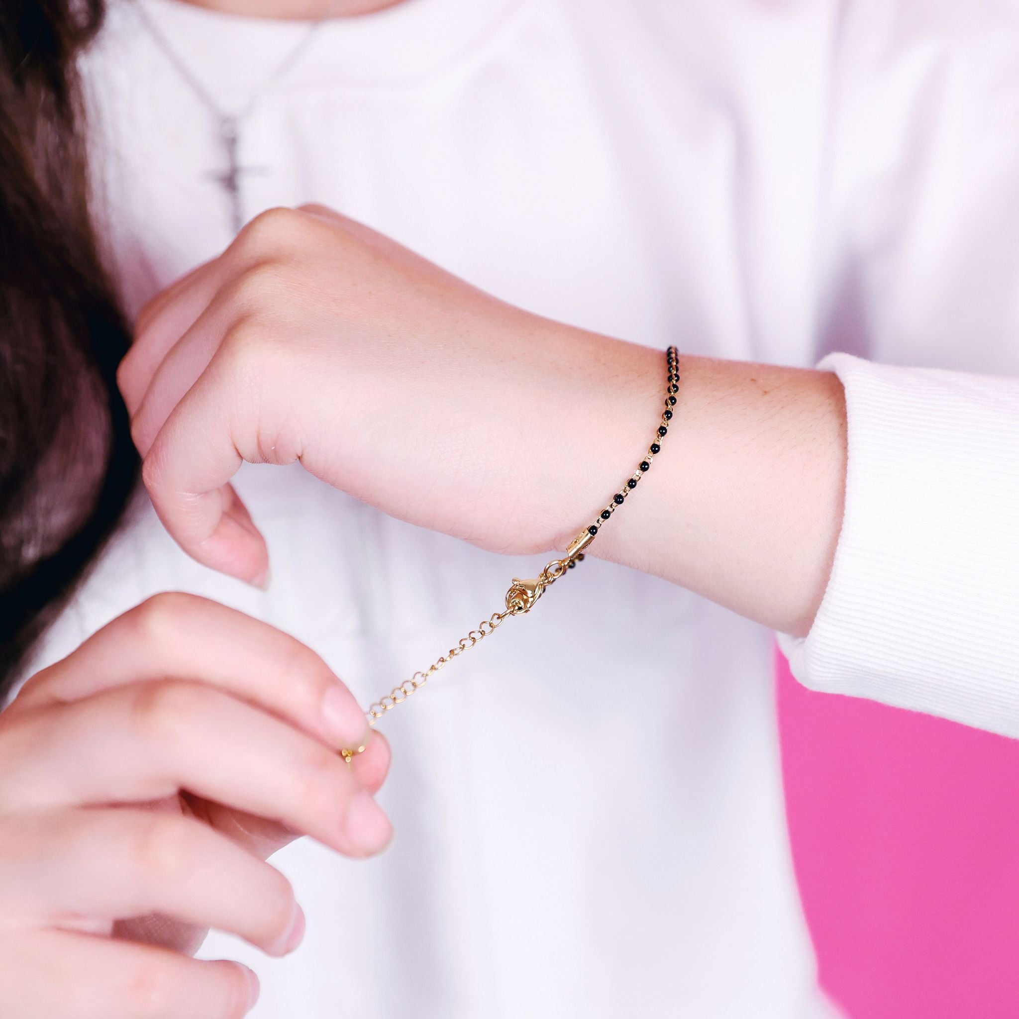 Coloured Chain Bracelets