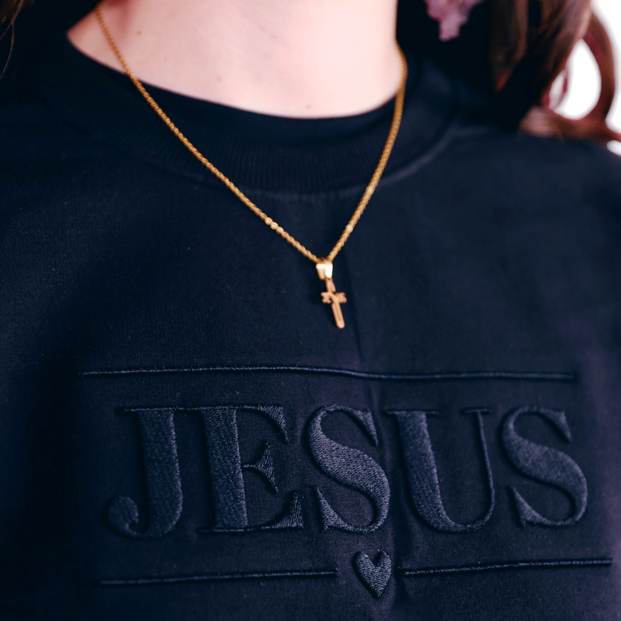 Jesus Embroidered Sweatshirt