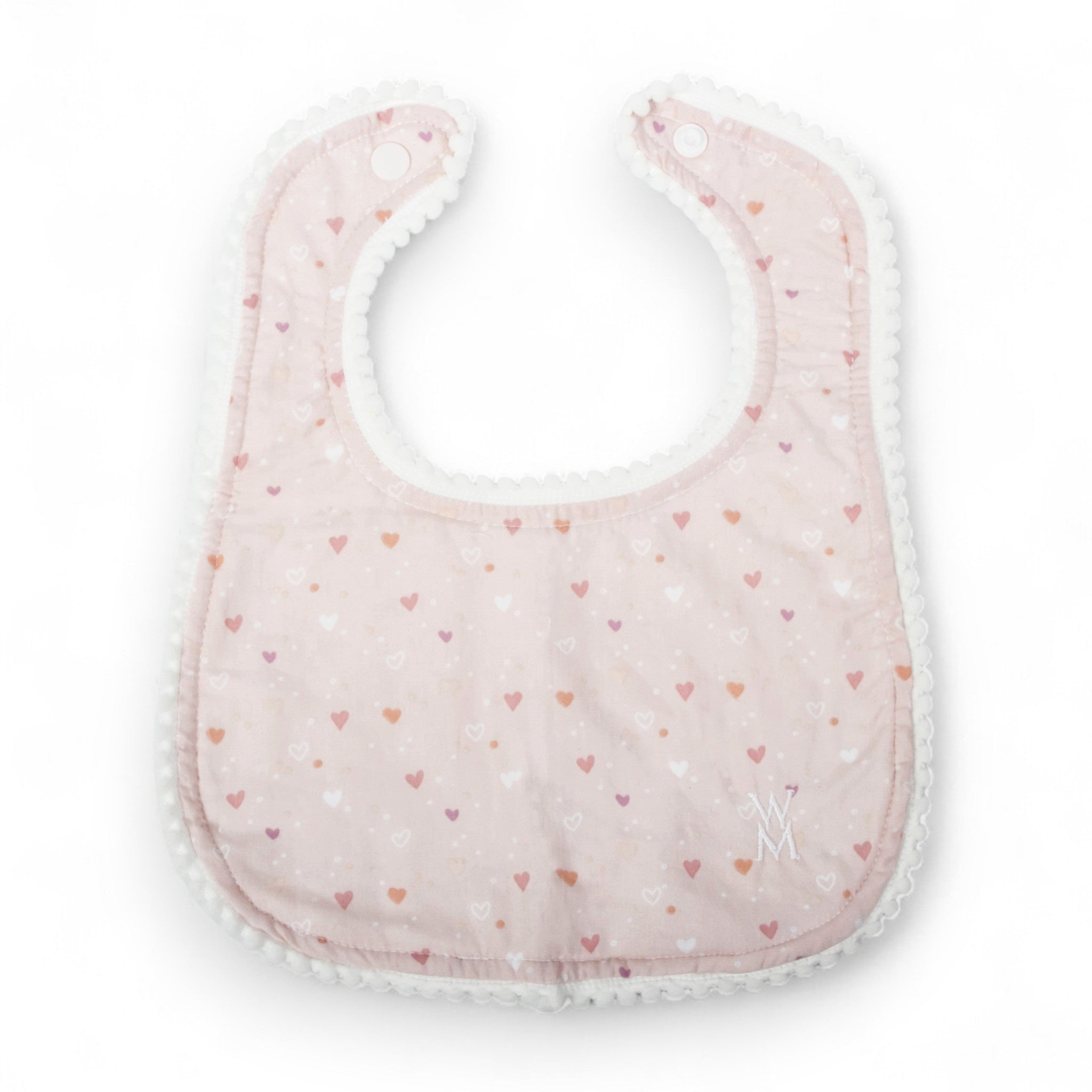 Pink Heart Bibs