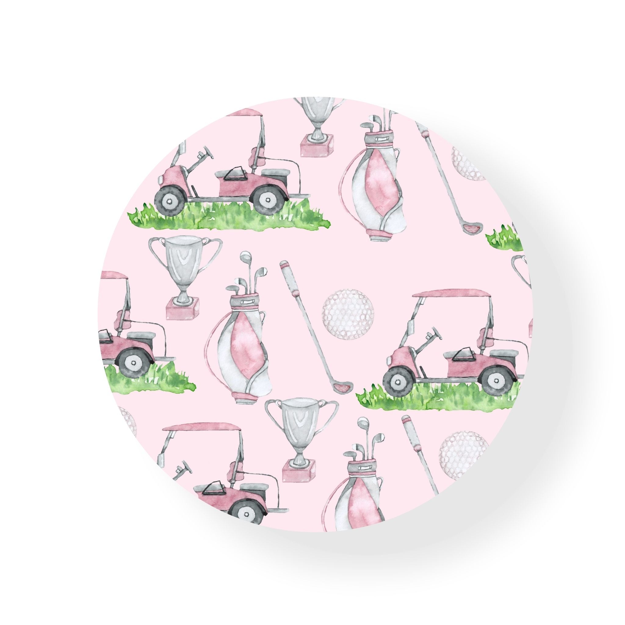 Pink Golf Coaster
