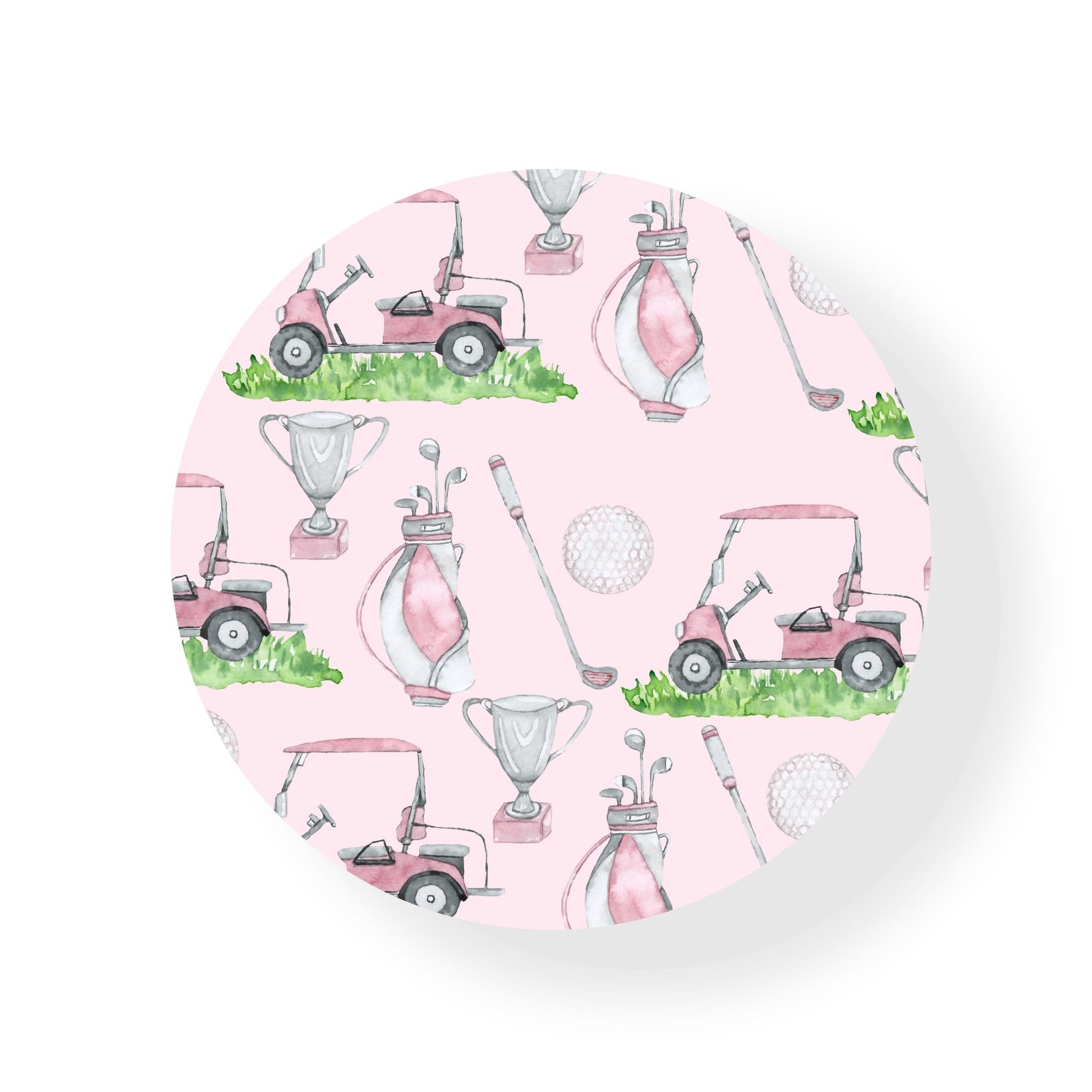 Pink Golf Coaster