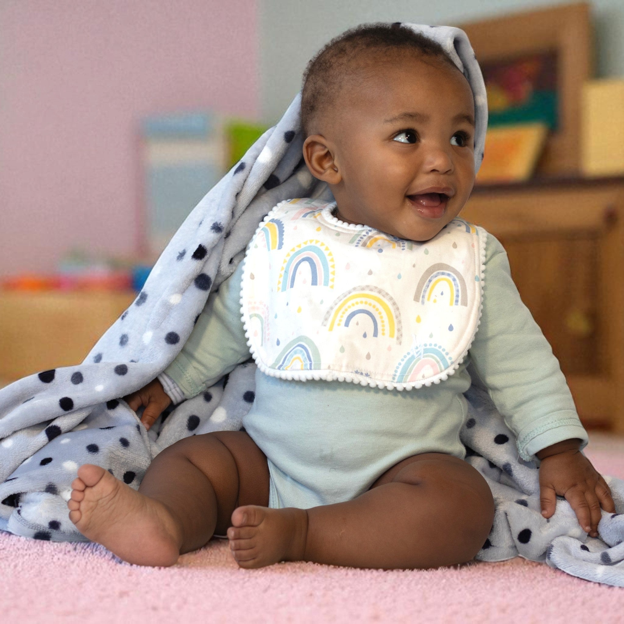 Rainbow Baby Bib