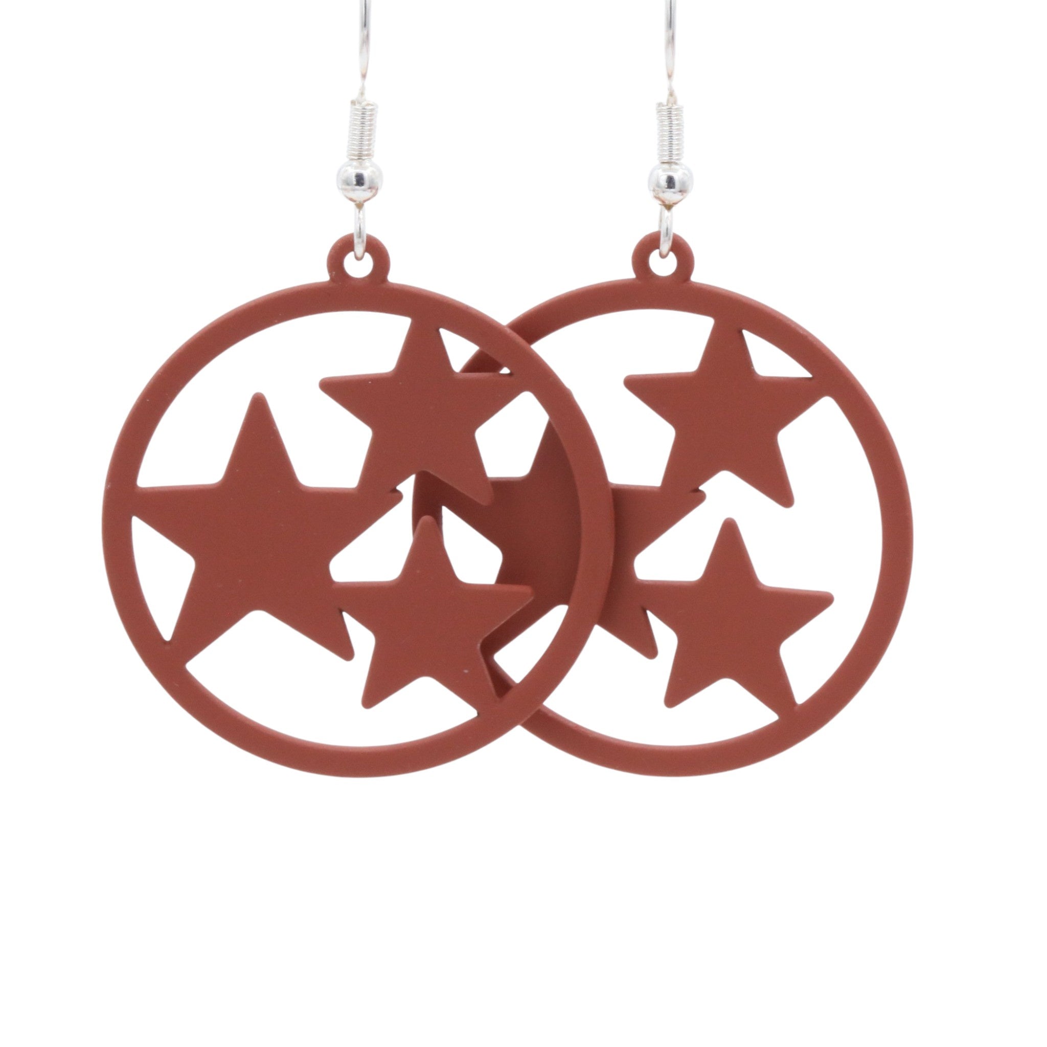Red Star Earrings
