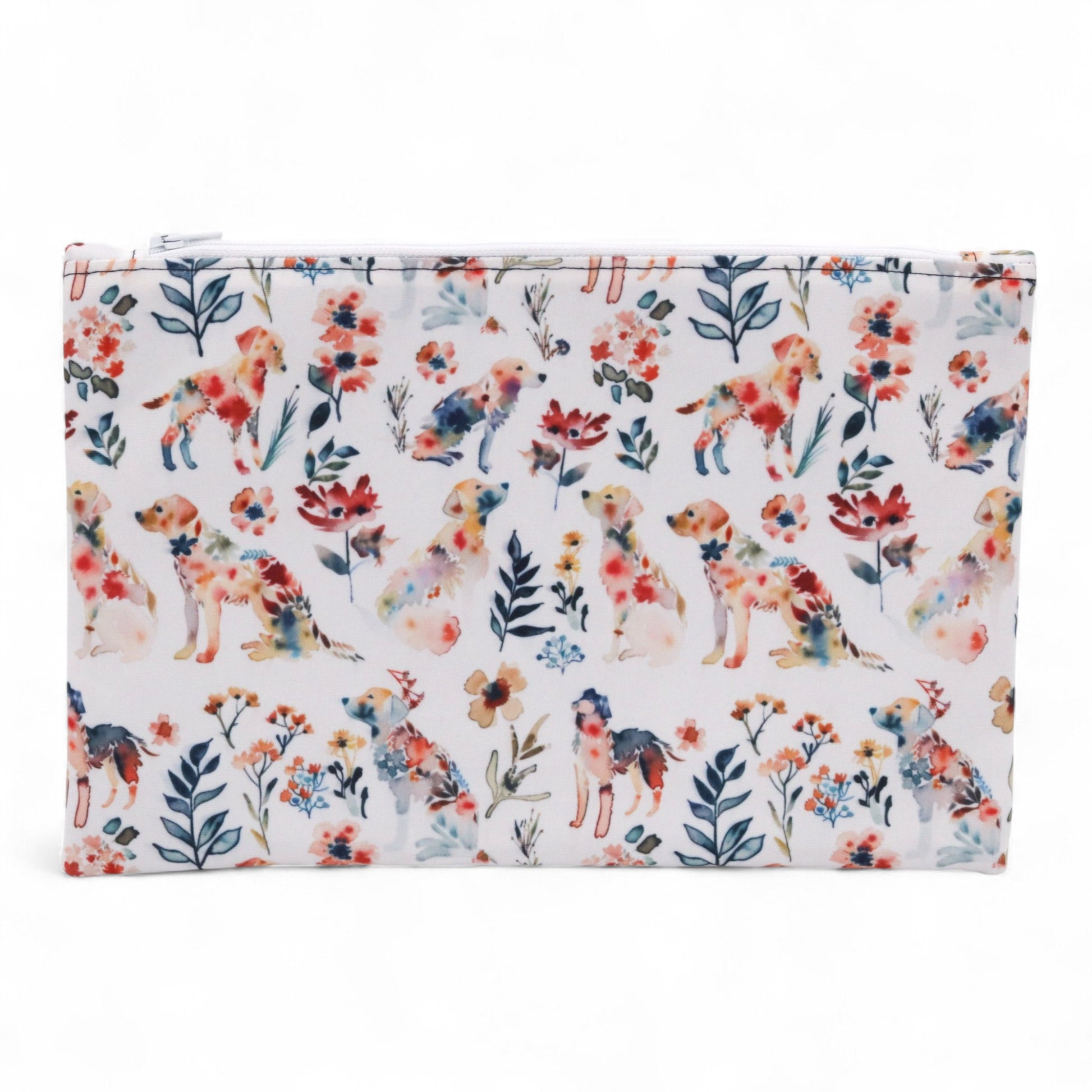 Woof and Watercolour Makeup Bag