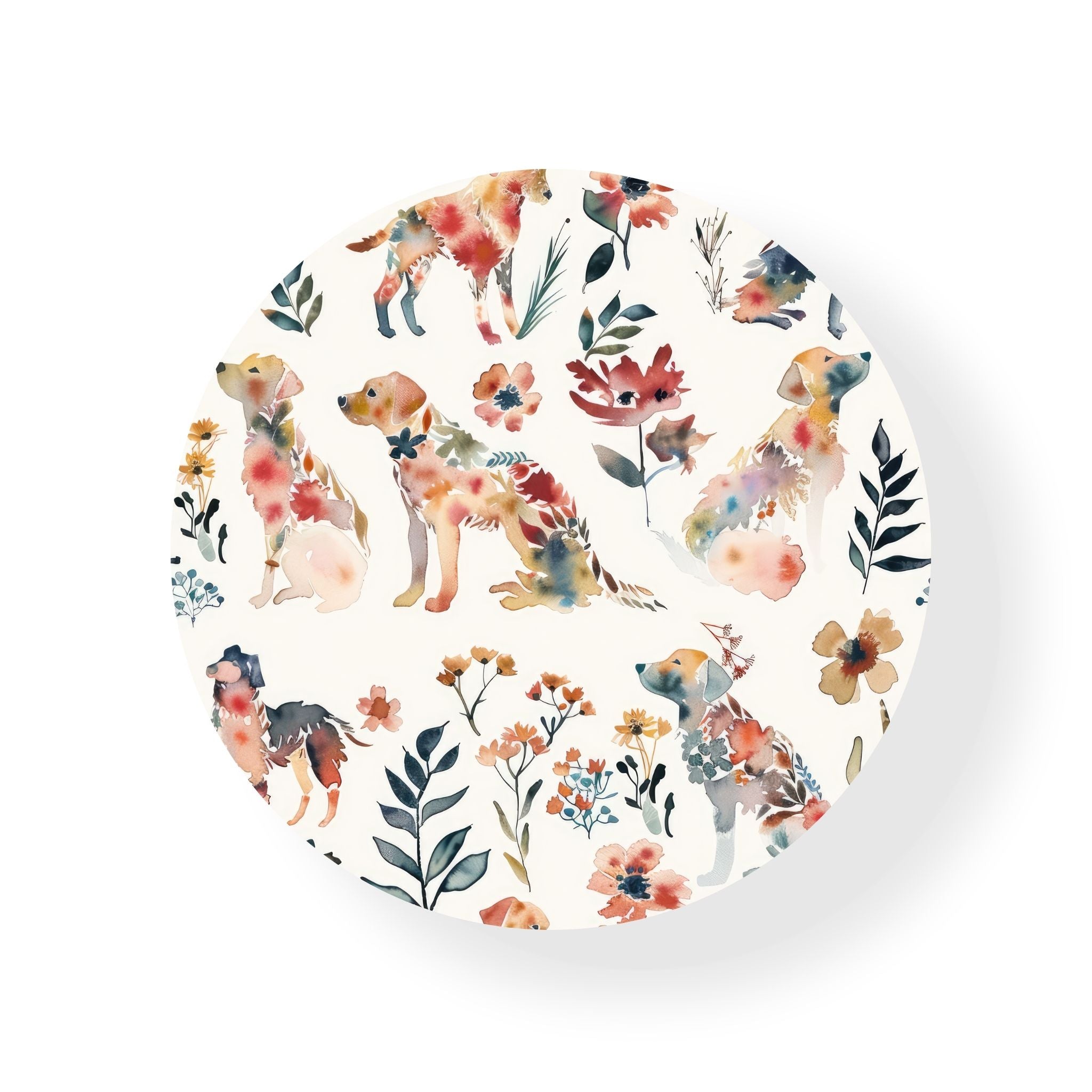 Woof and Watercolour Coaster