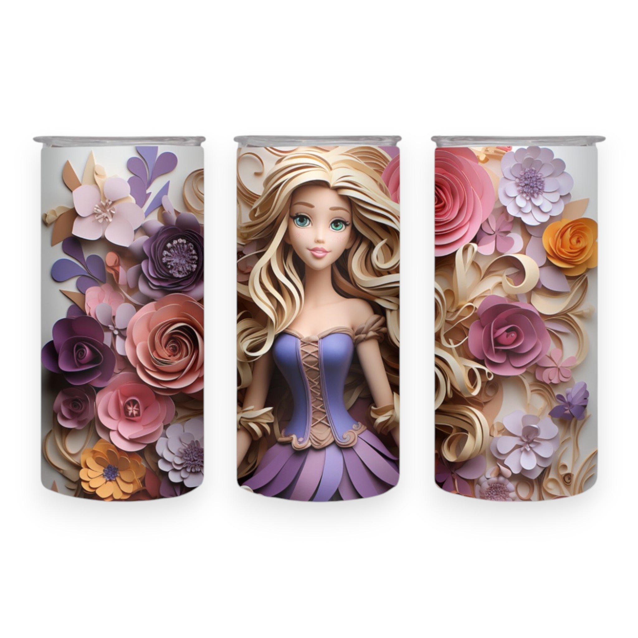 3D Princess Tumbler