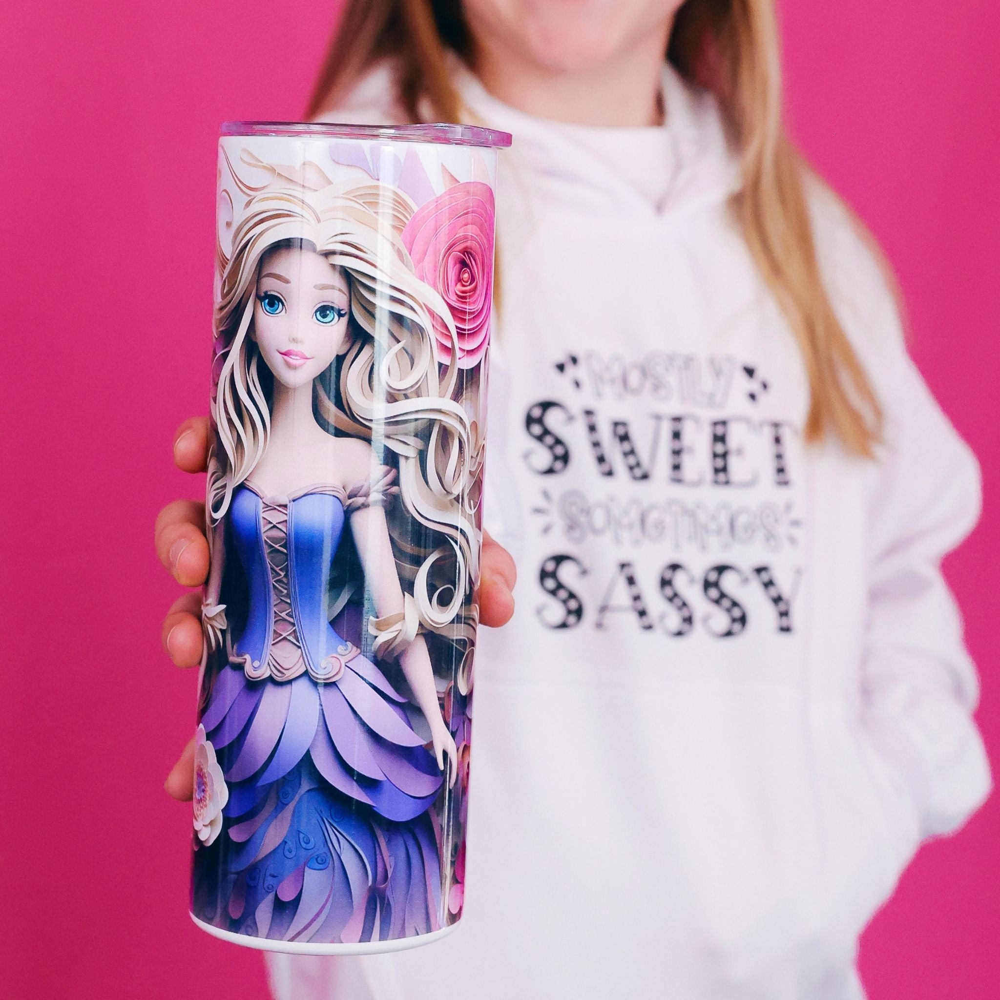 3D Princess Tumbler