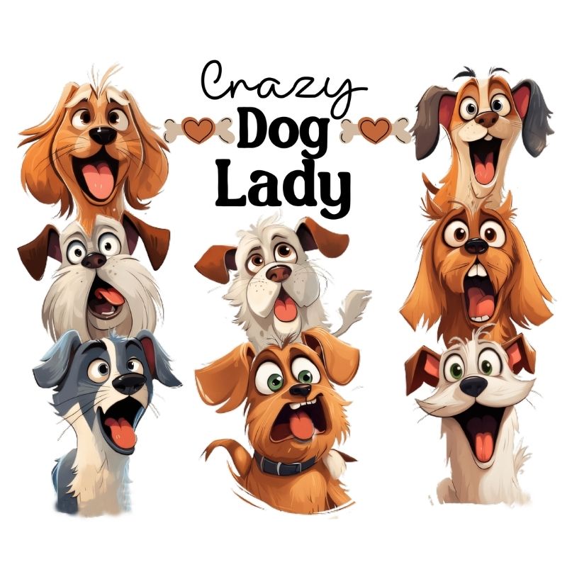 Crazy Dog Lady Waterbottle