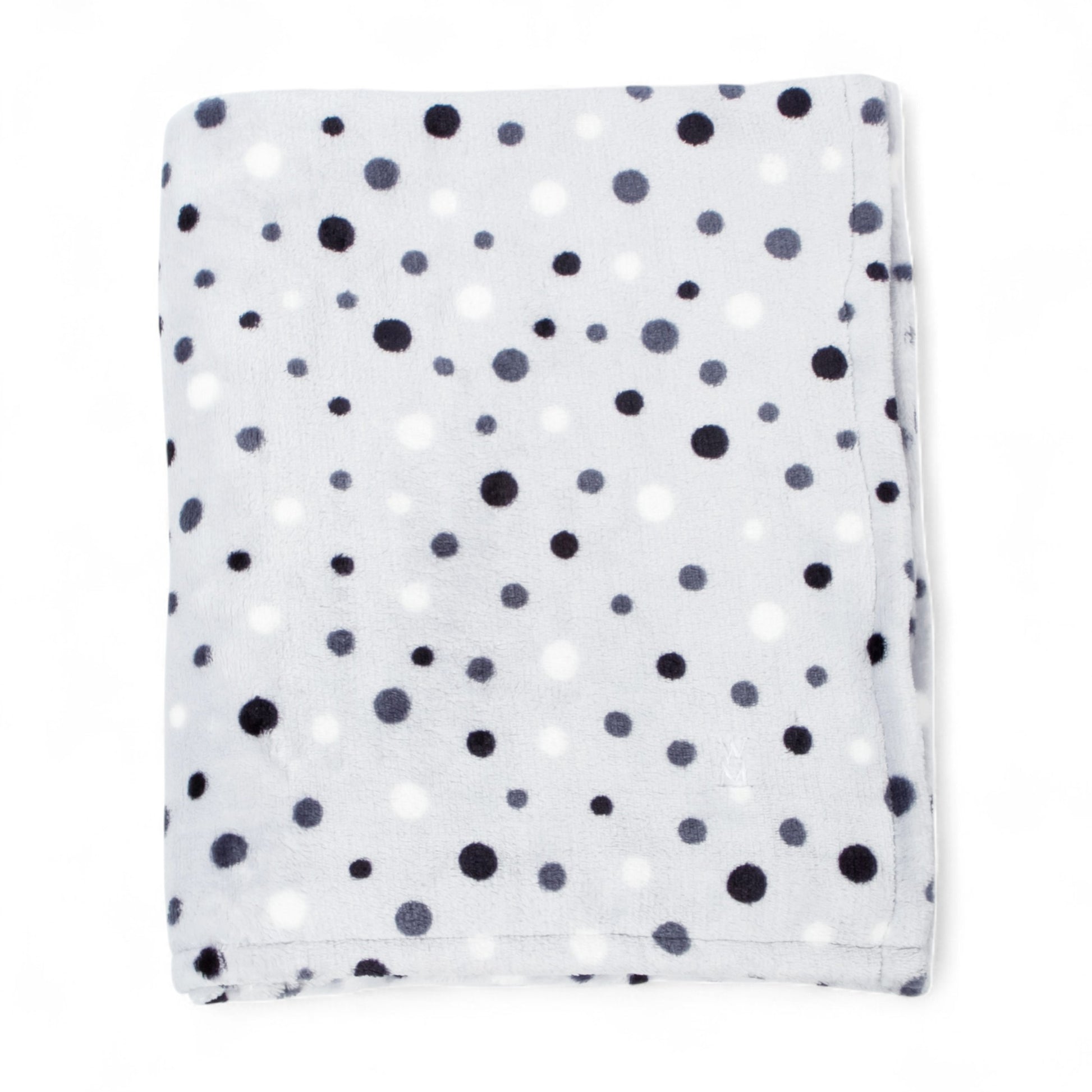 Grys ​​Polka Dot Kombers