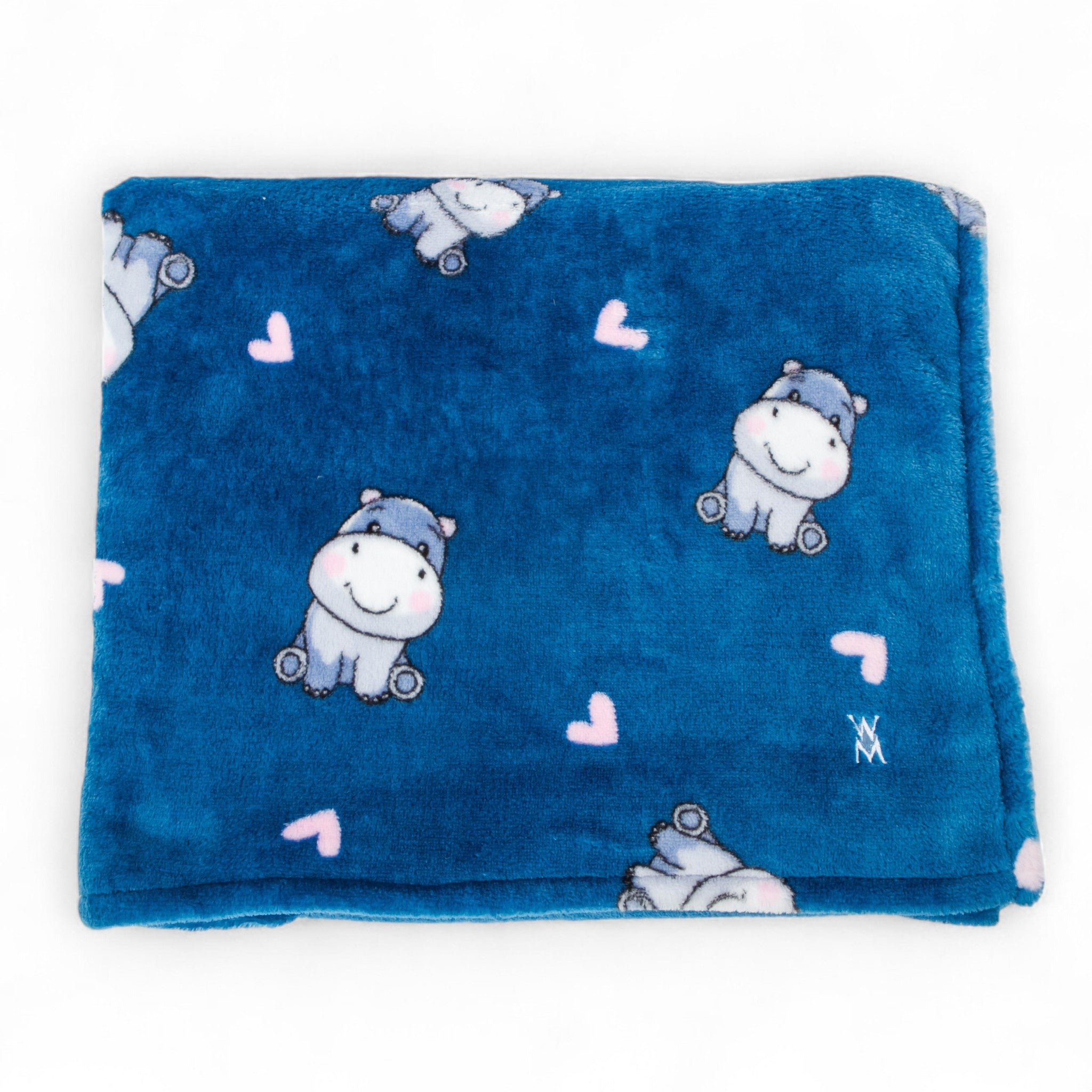Teal Hippo Blanket
