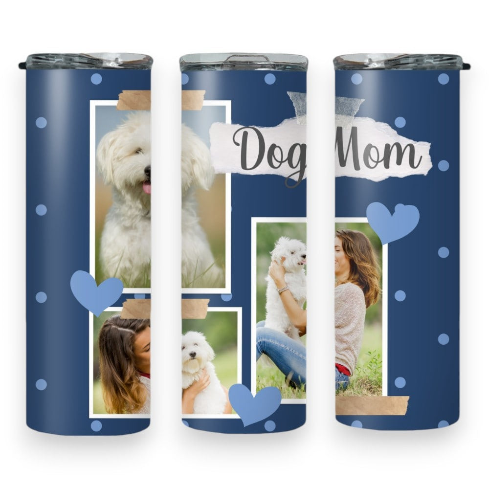 Blue Dog Mom Personalised Tumbler
