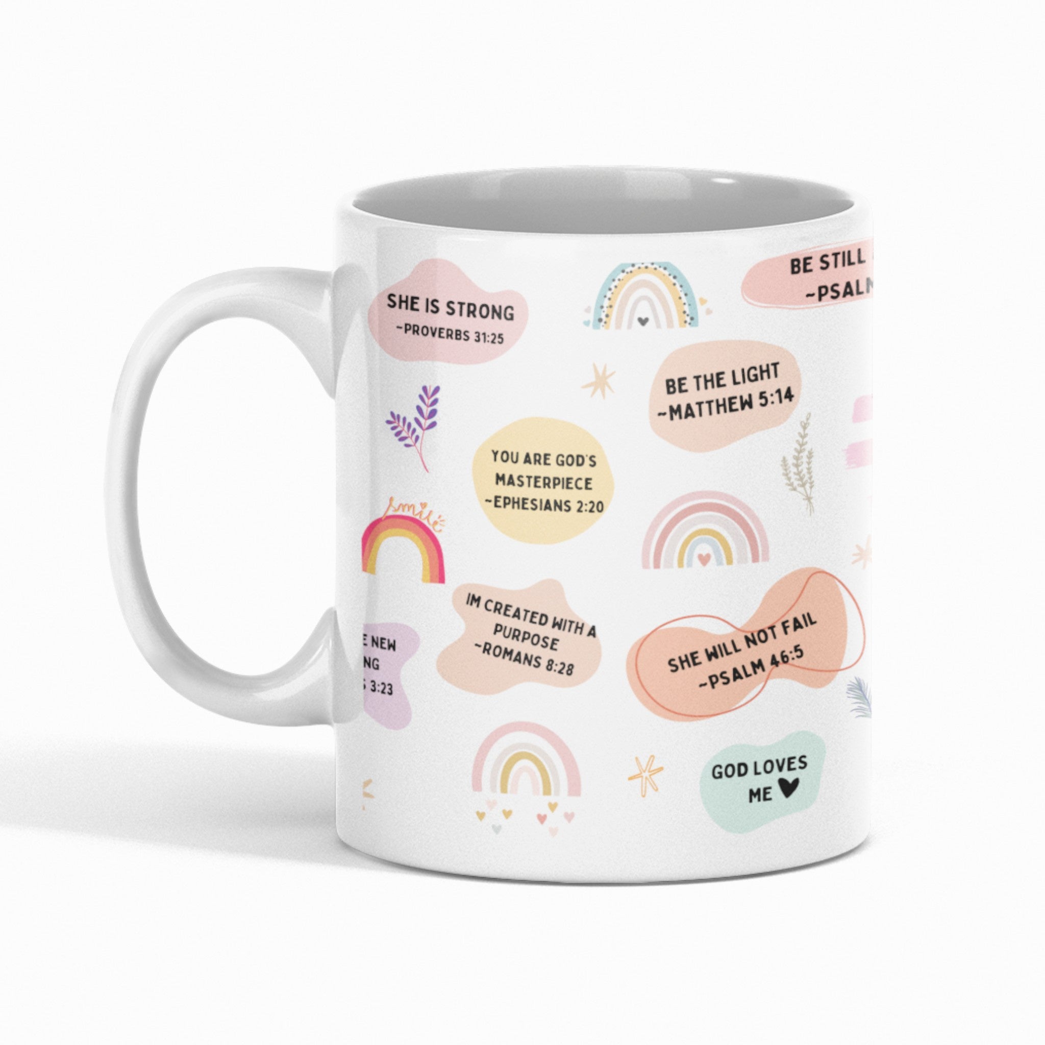 Bible affirmations inspirational Christian coffee mug