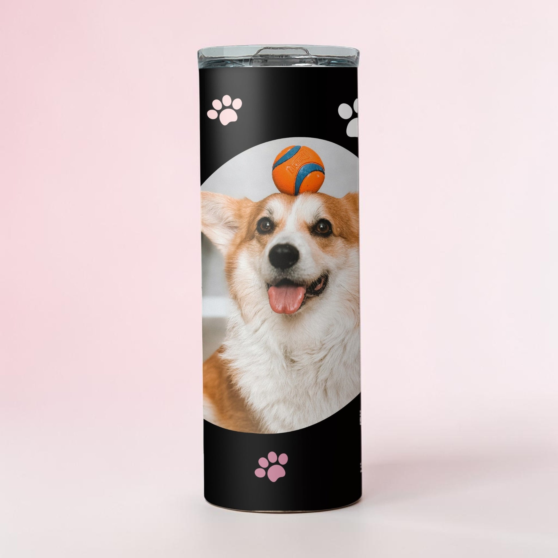 Black and Pink Personalised Tumbler