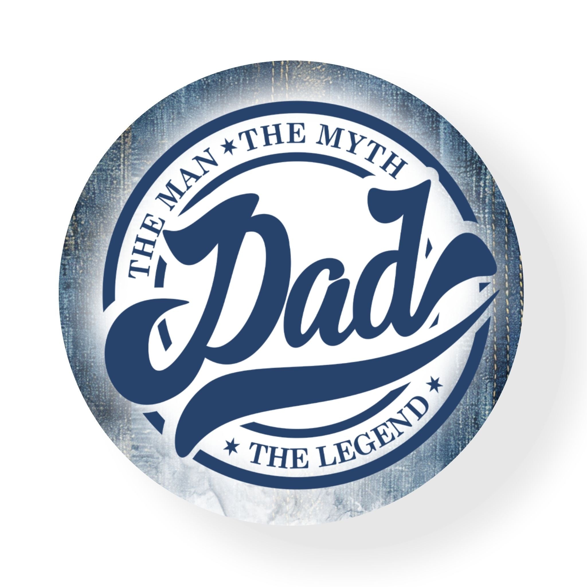 Blue Best Dad Coaster