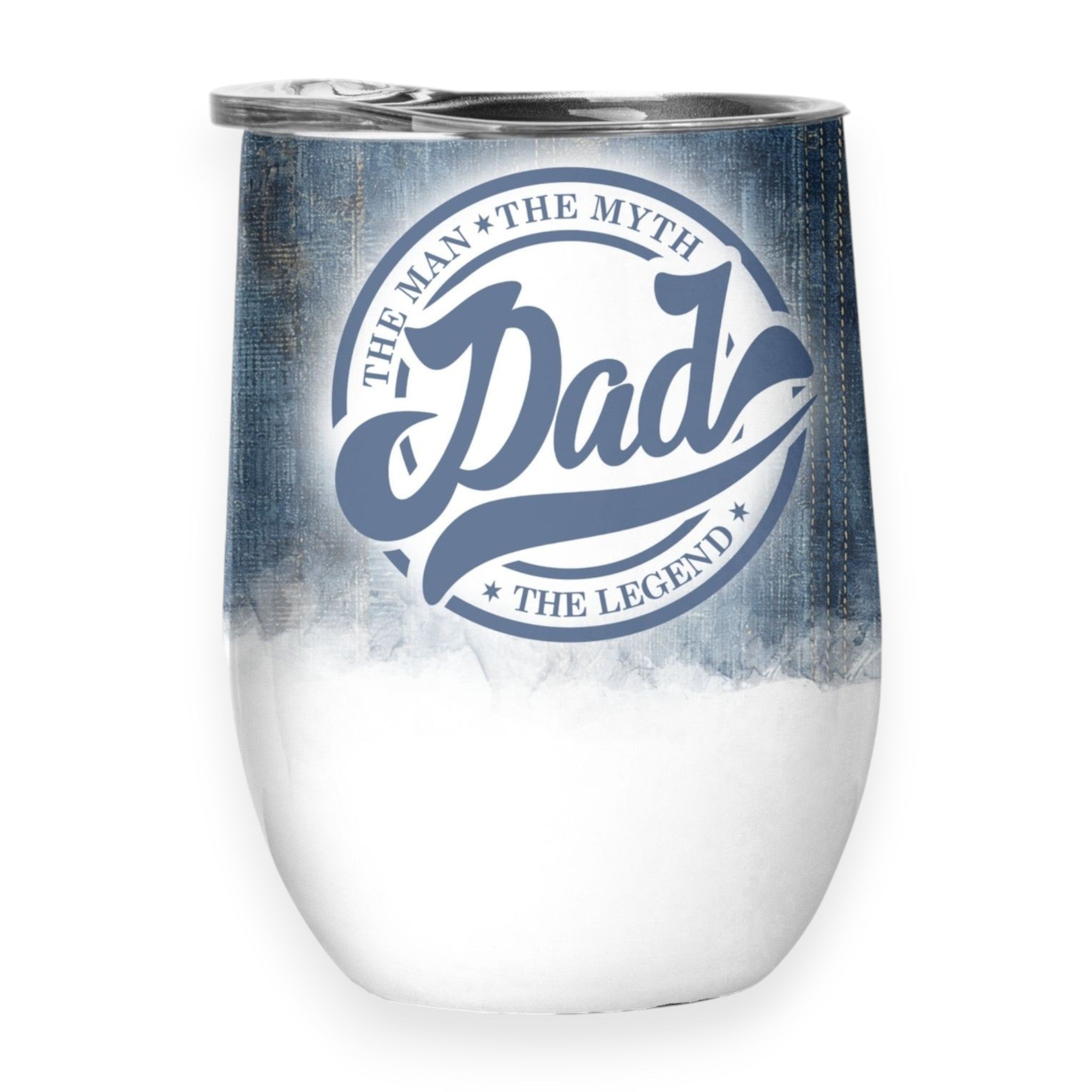 Blue Best Dad Gin Tumbler