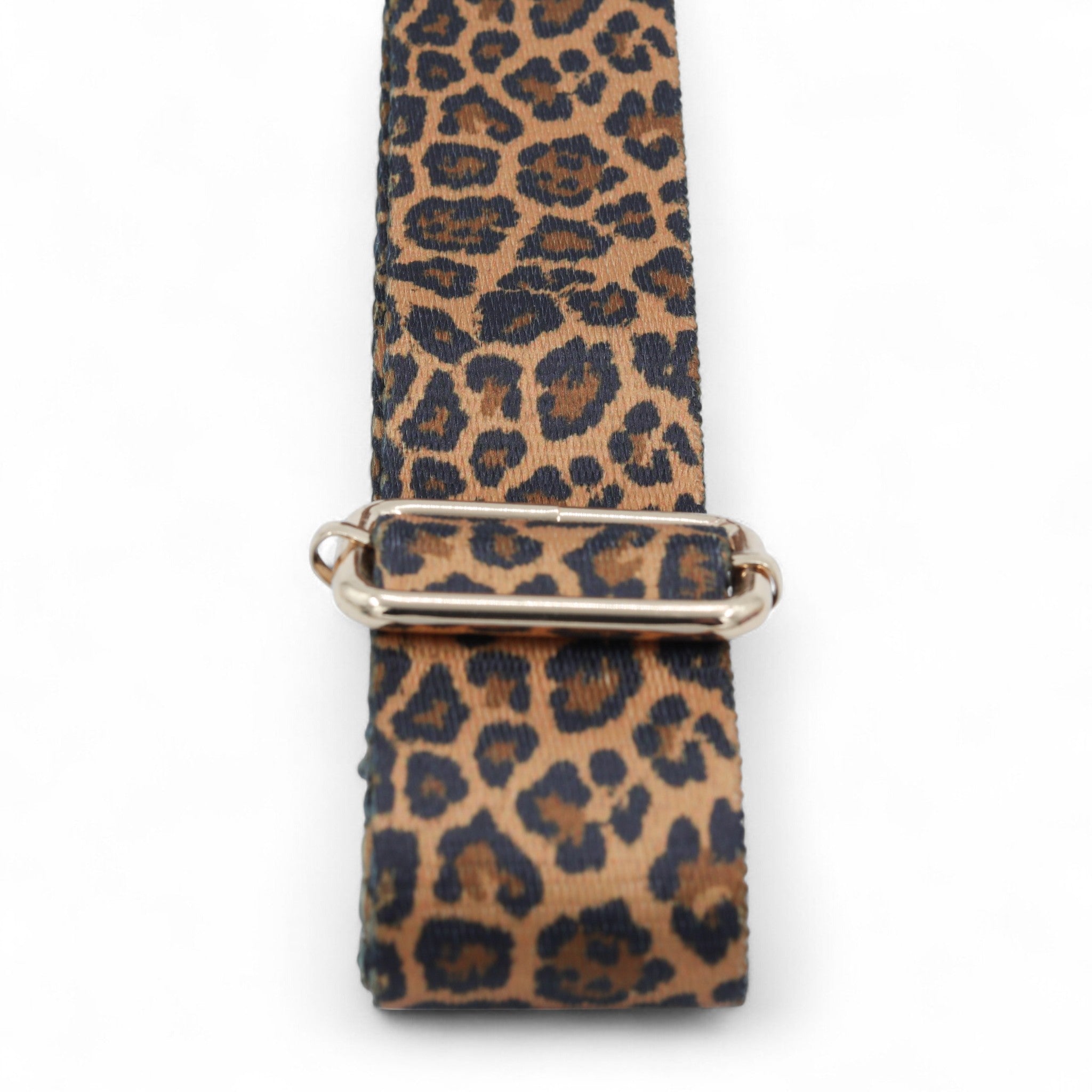 Charcoal Belly Bag with Animal Print Strap