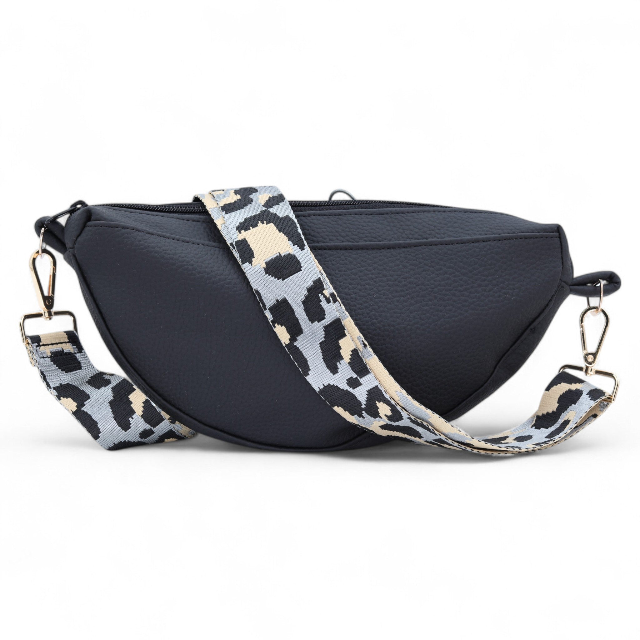 Charcoal Belly Bag with Grey Strap