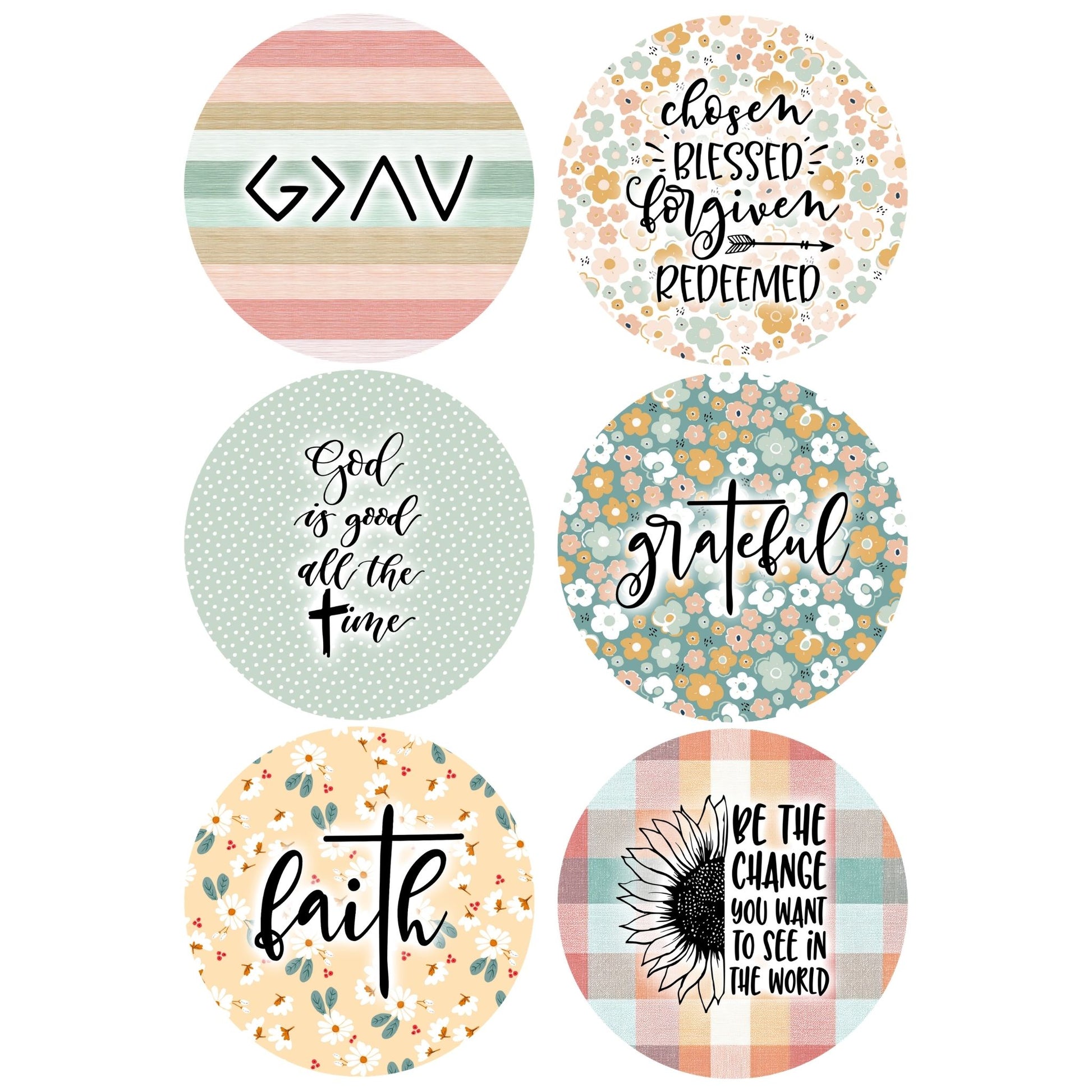Christian Ceramic Coaster Set