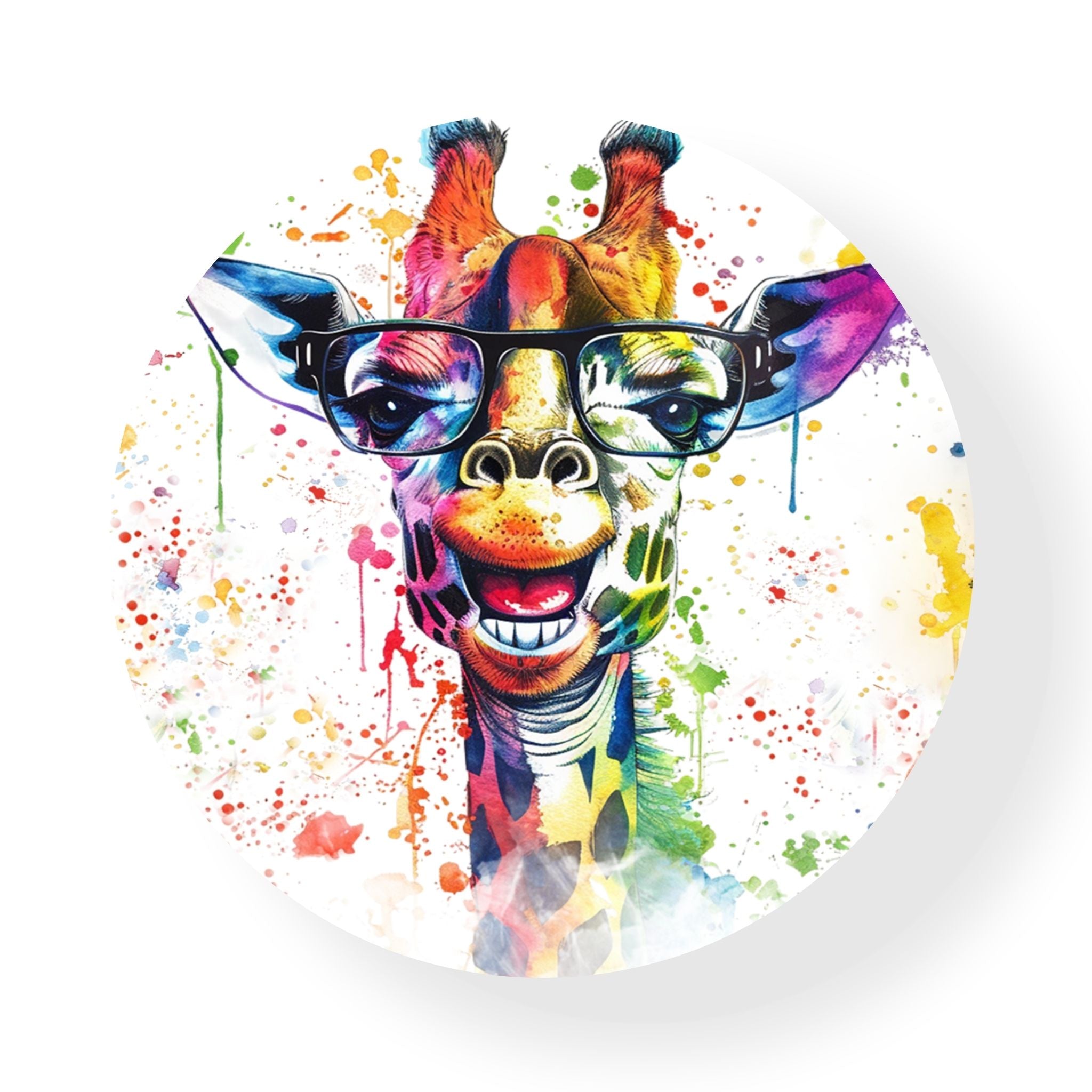 Colourful Giraffe Coaster