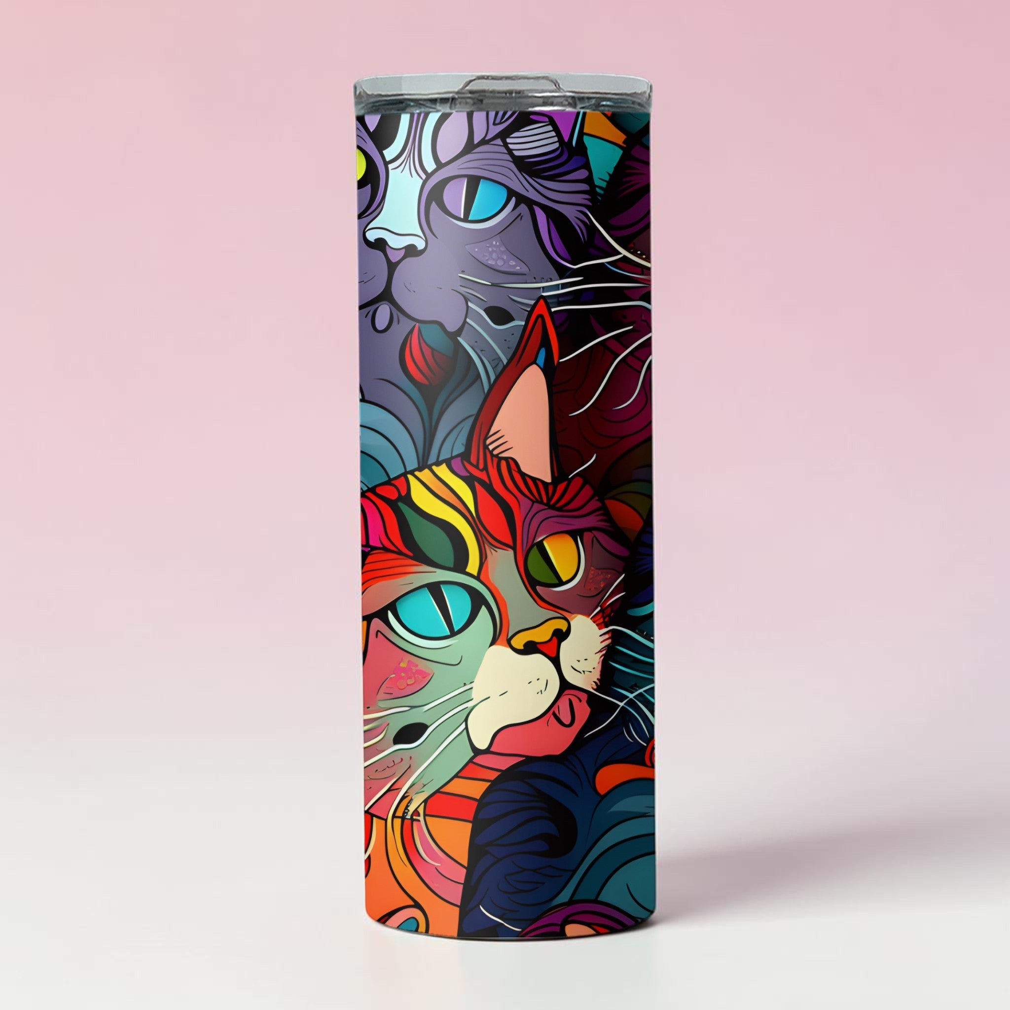 Colourful Cat Tumbler