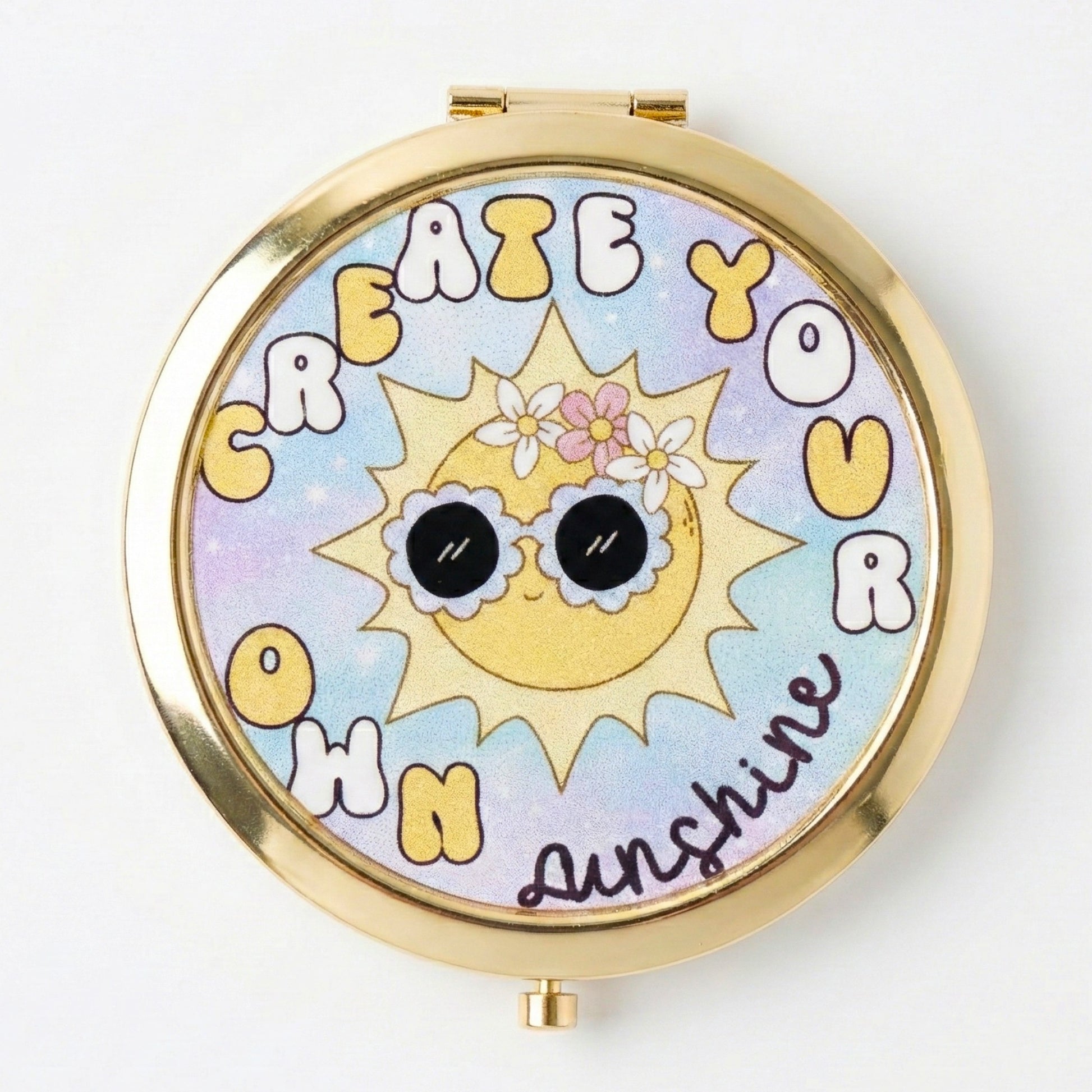 Create Your Own Sunshine Compact Mirror