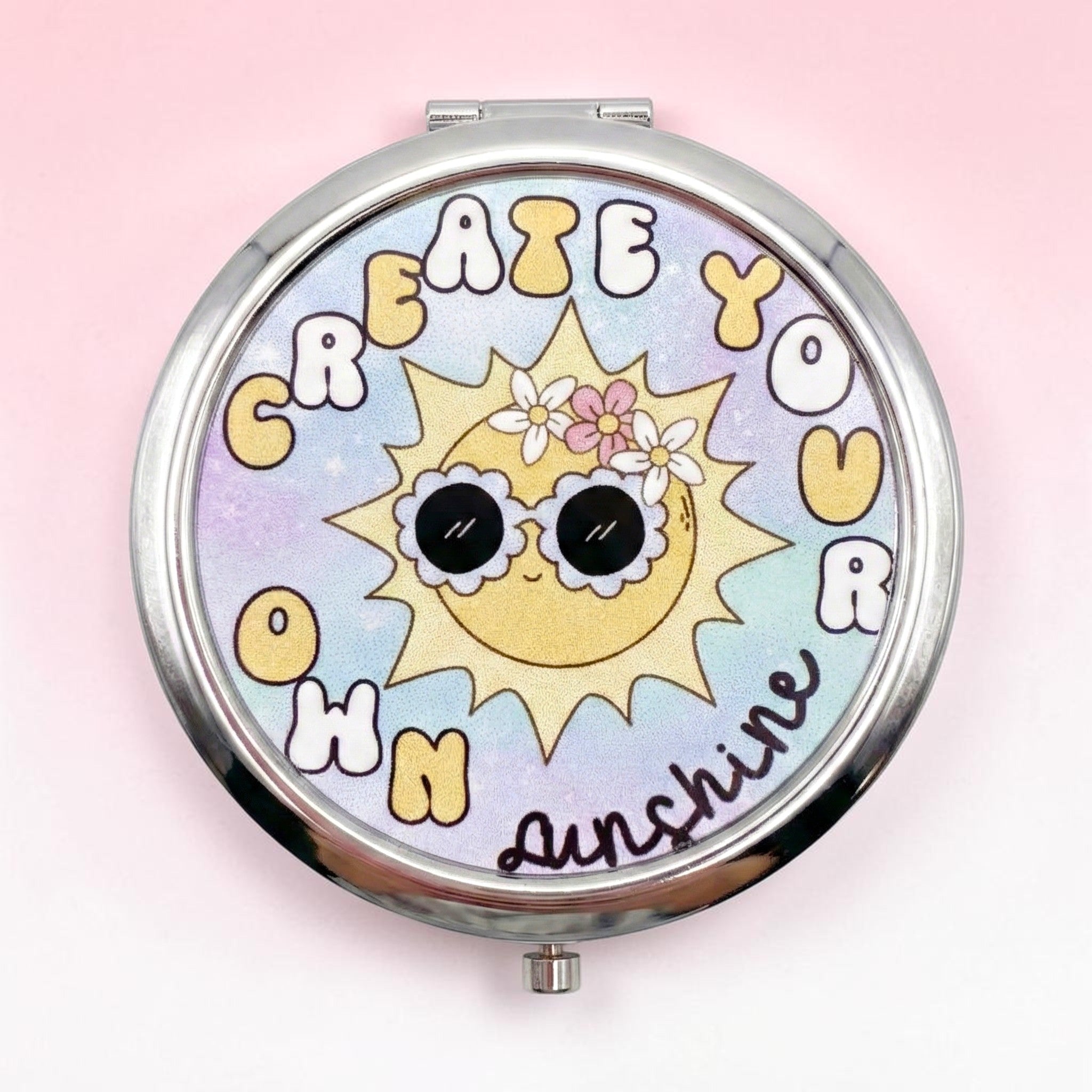 Create Your Own Sunshine Compact Mirror