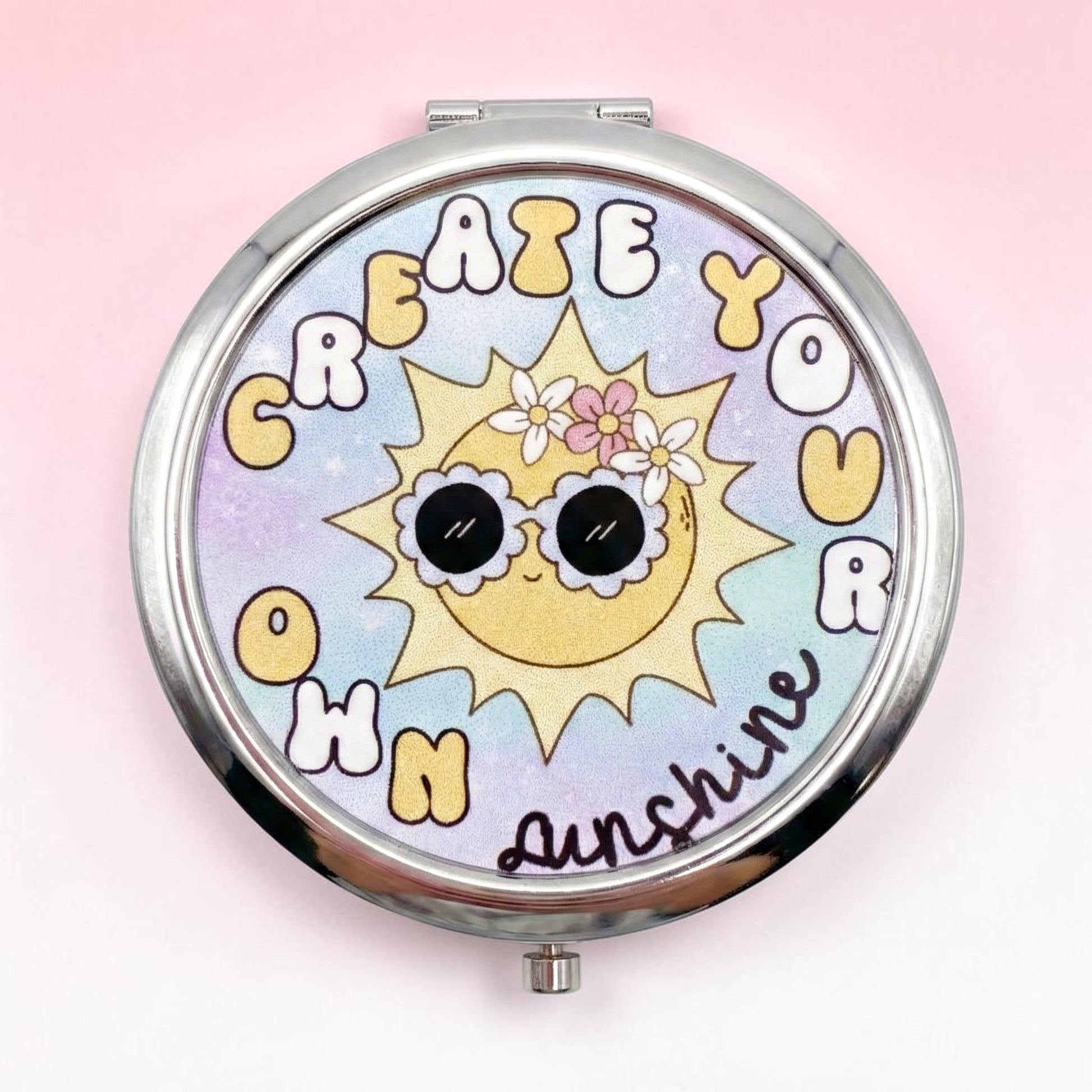 Create Your Own Sunshine Compact Mirror