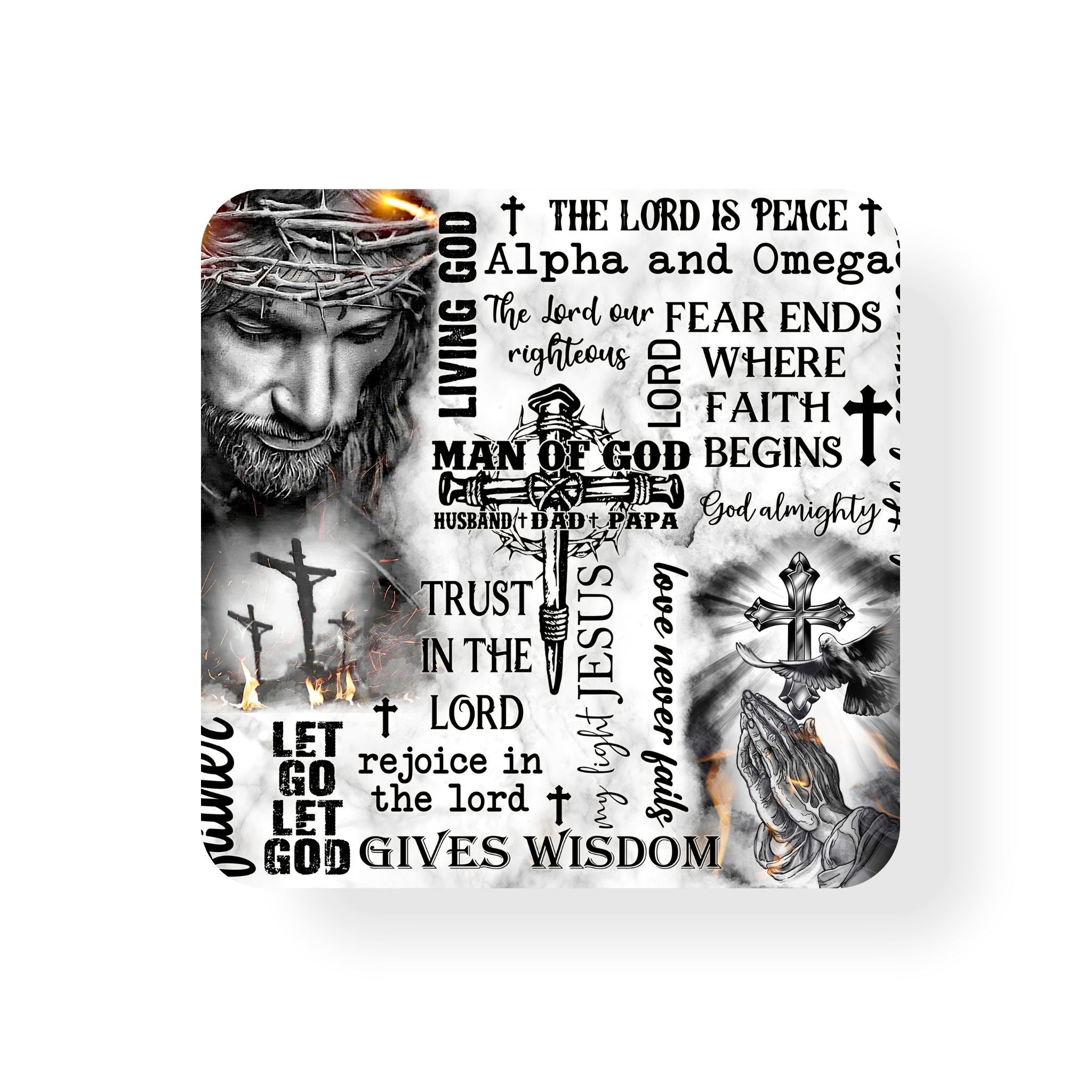 Dad Man of God Coaster