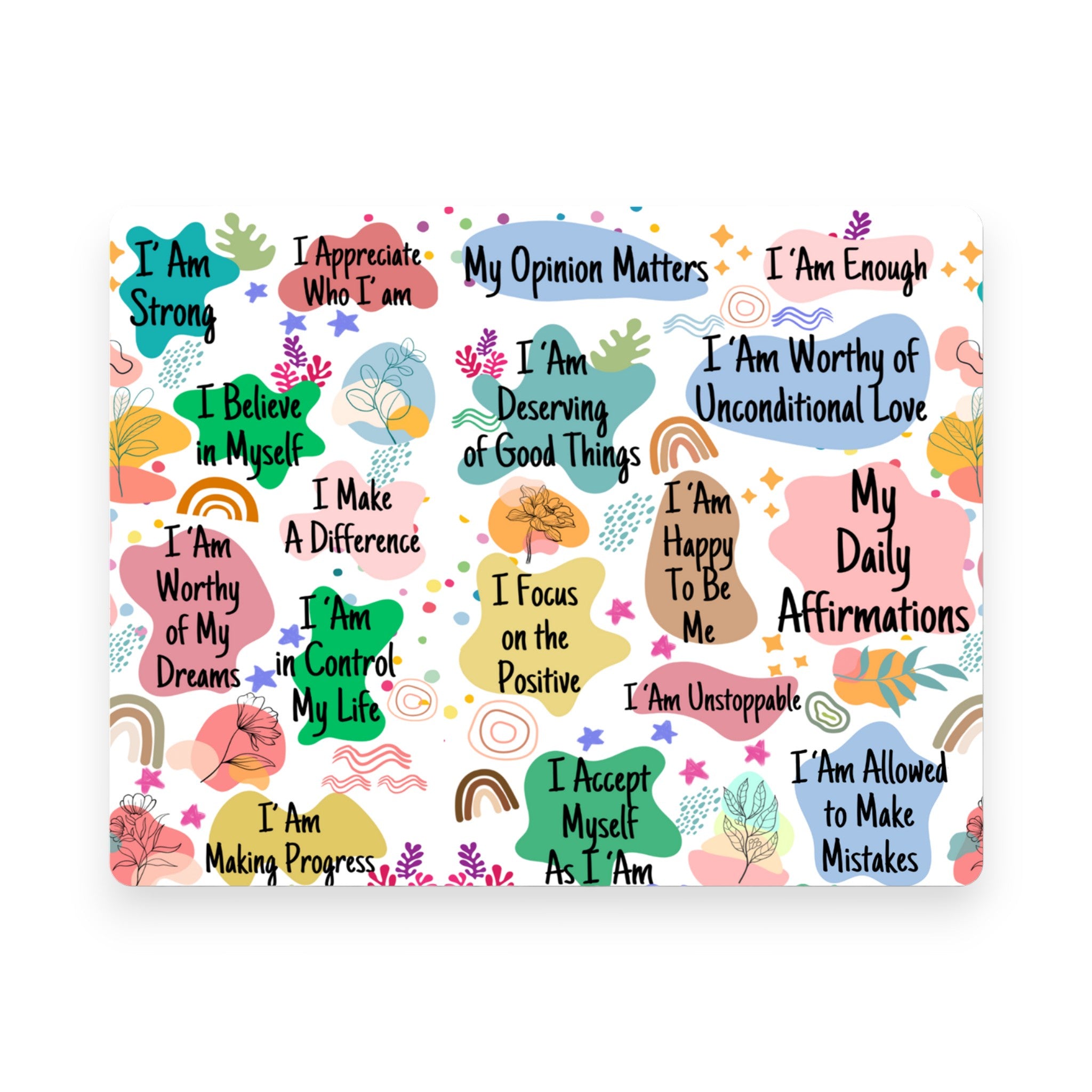 Daily Affirmations Mousepad