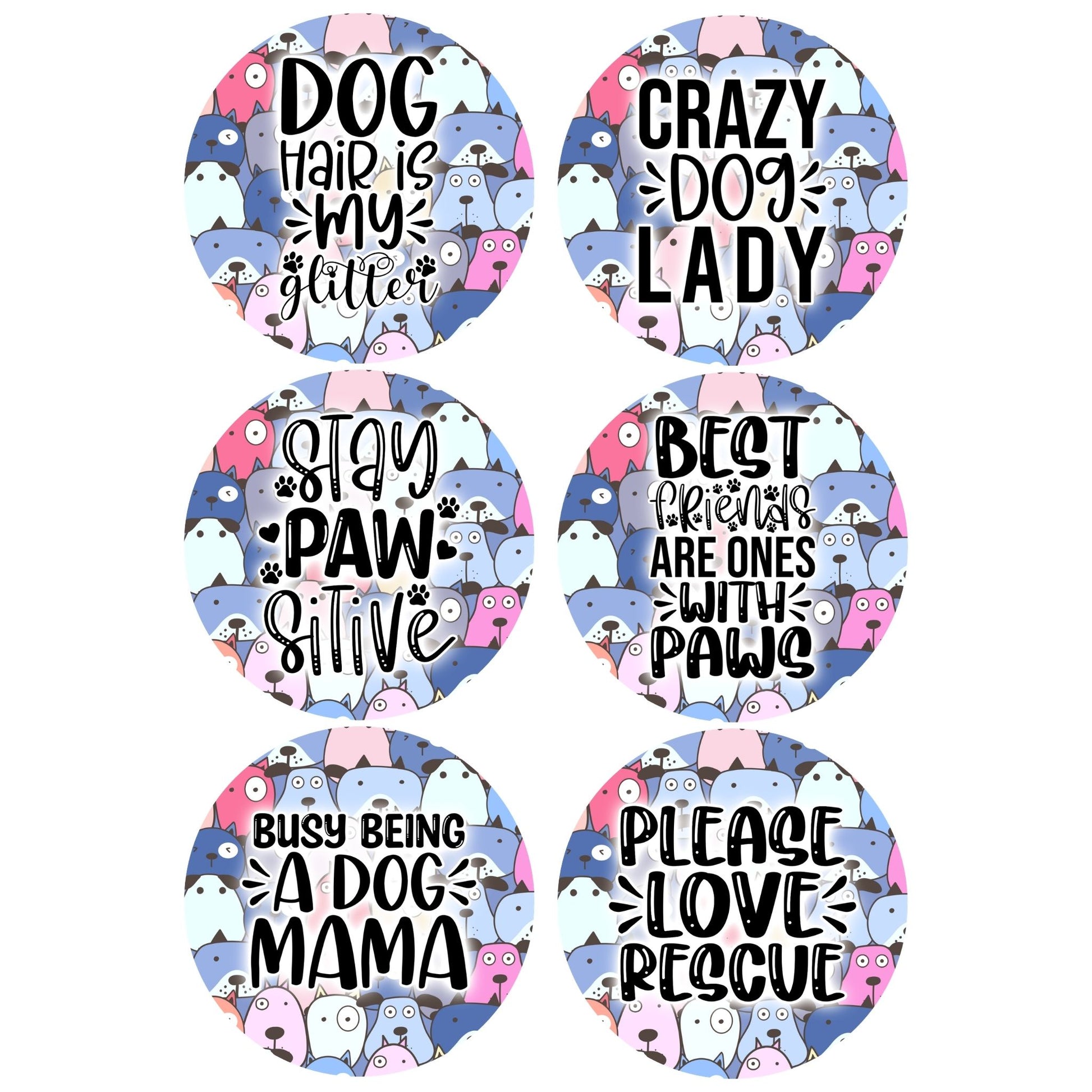 Dog Mama Ceramic Coaster Set