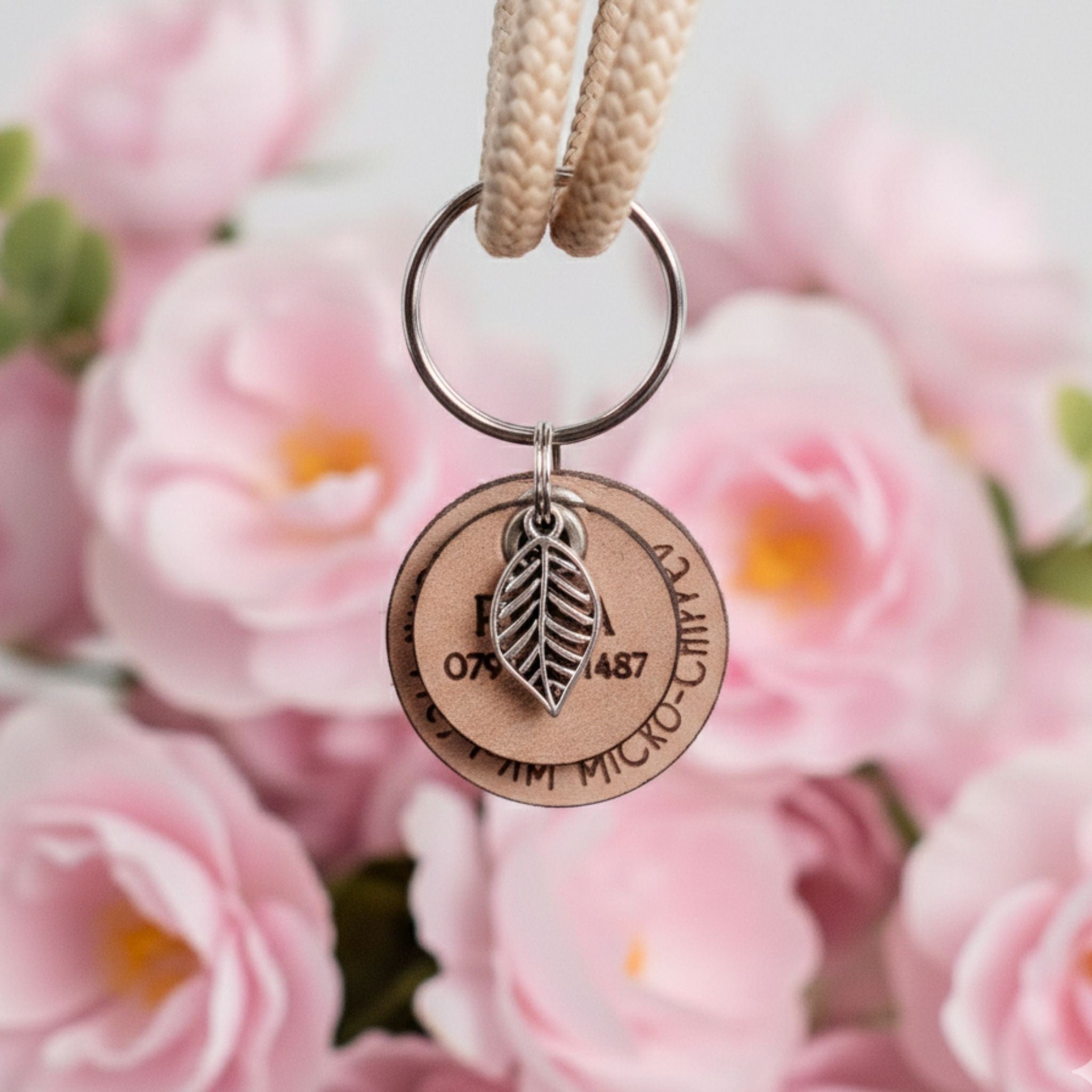 Leather ID Tag - Double