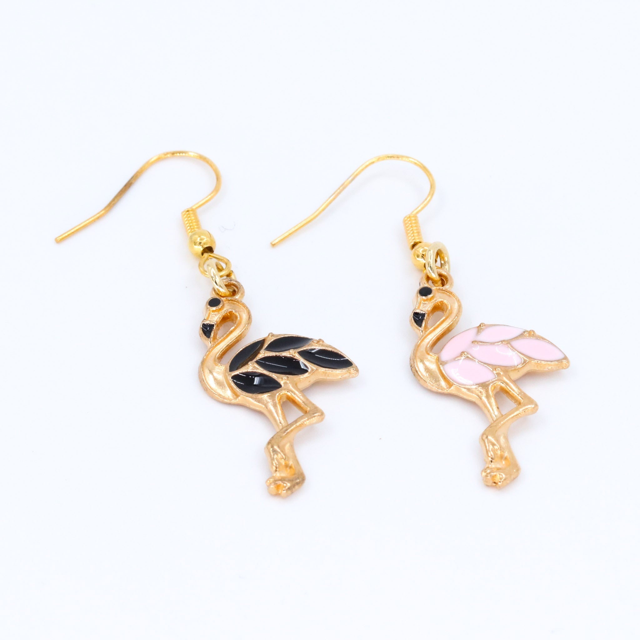 Gold Flamingo Earrings