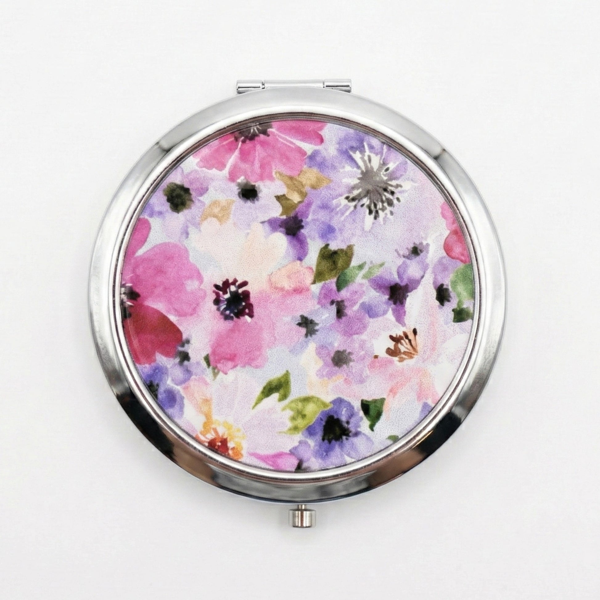 Floral  Compact Mirror