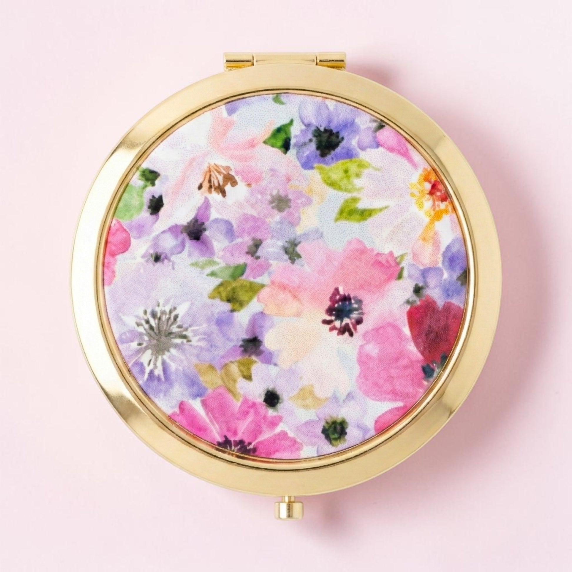 Floral Compact Mirror