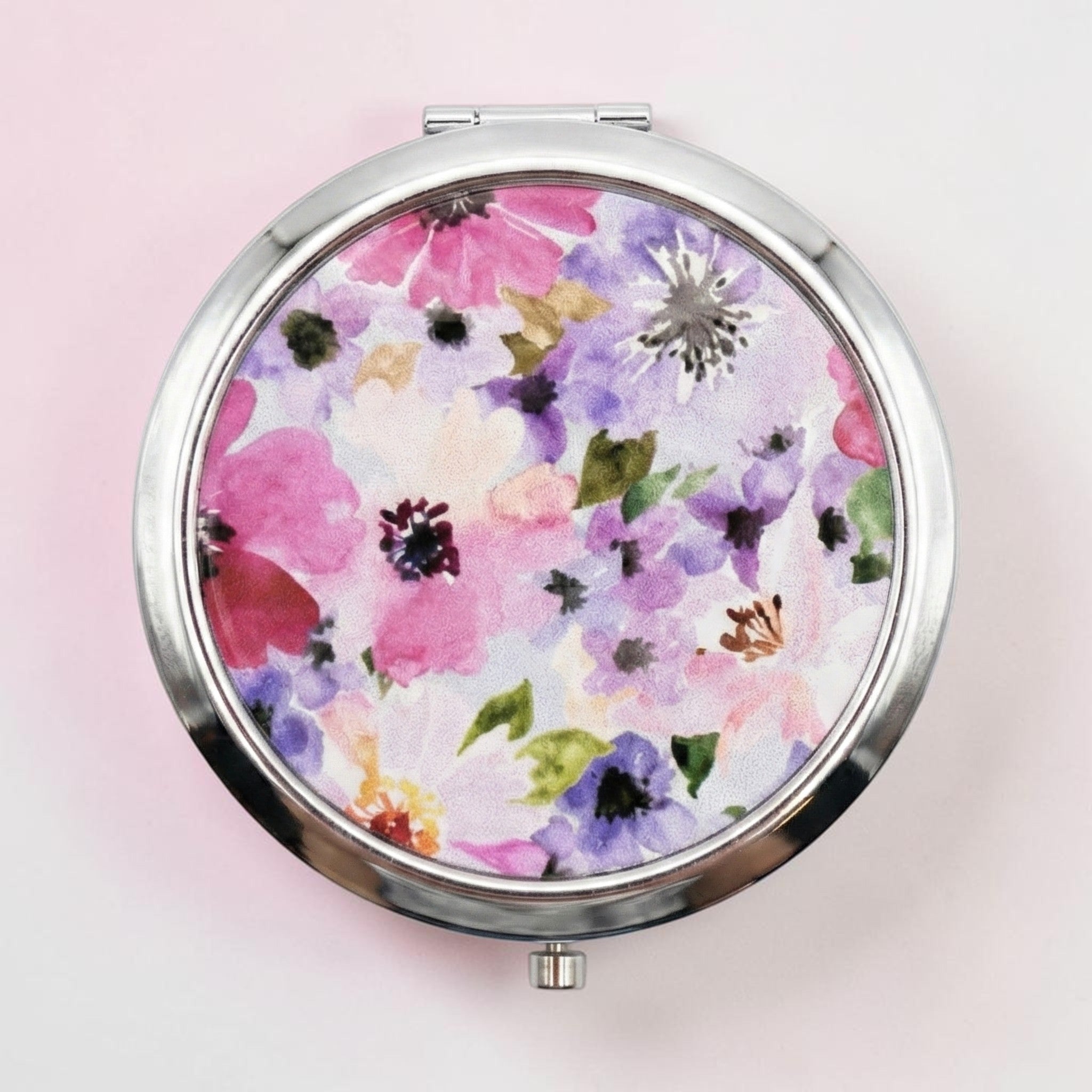 Floral Compact Mirror