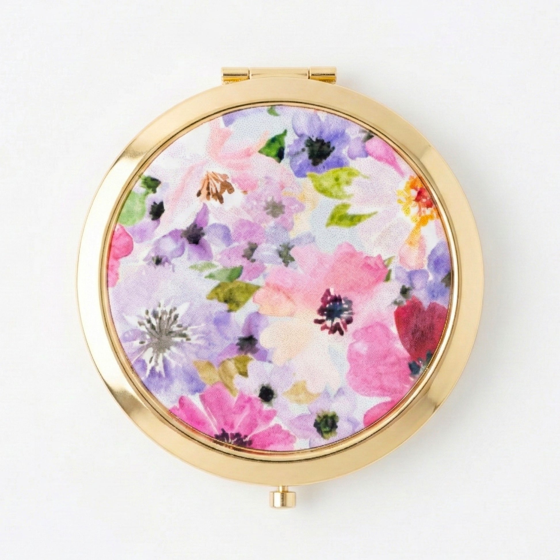 Floral  Compact Mirror