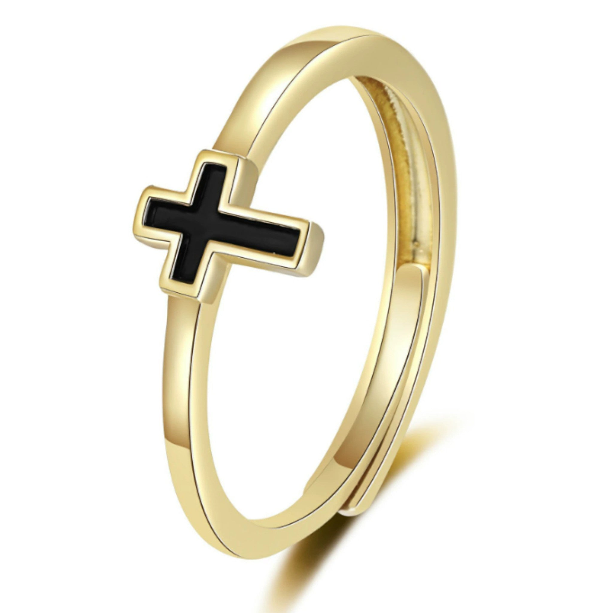 Gold Cross Ring