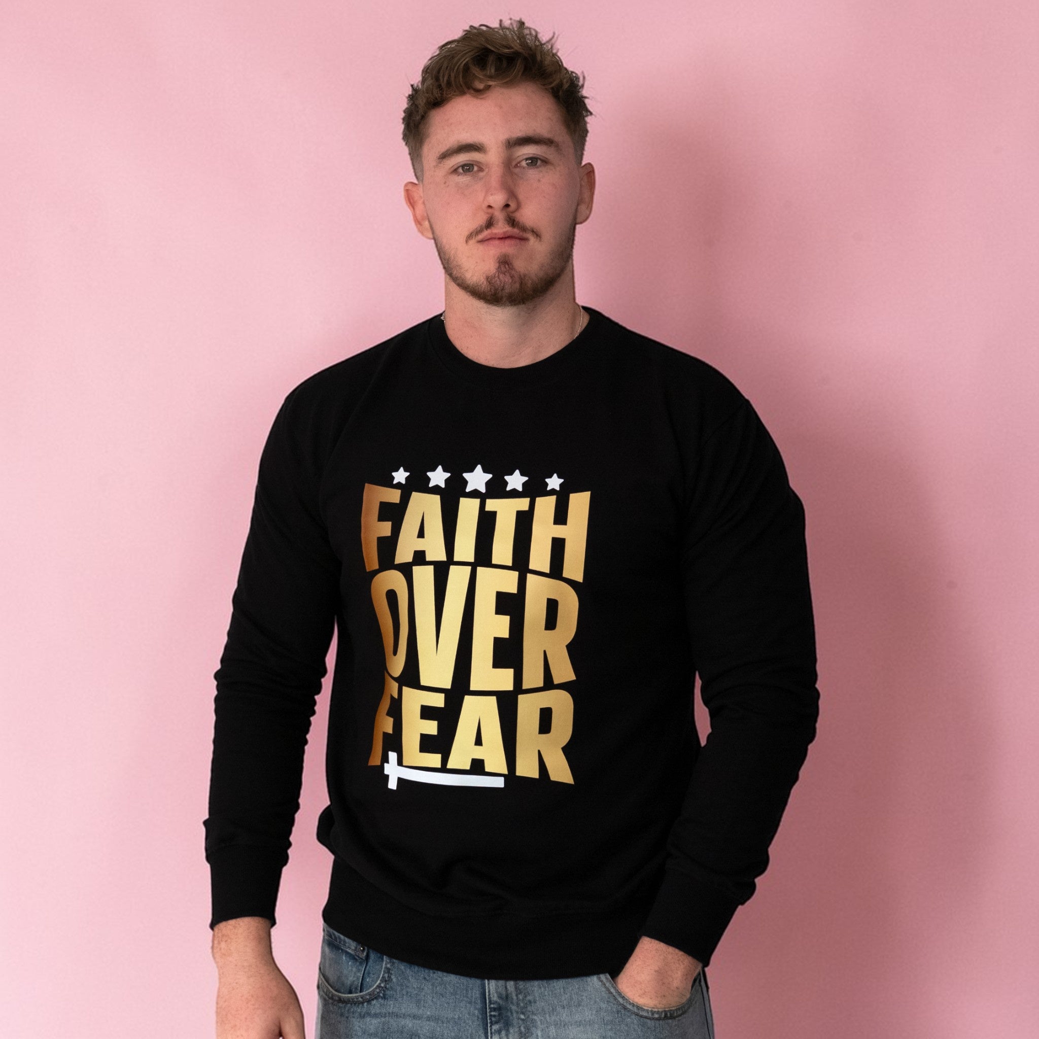 Black Faith Over Fear Sweatshirt