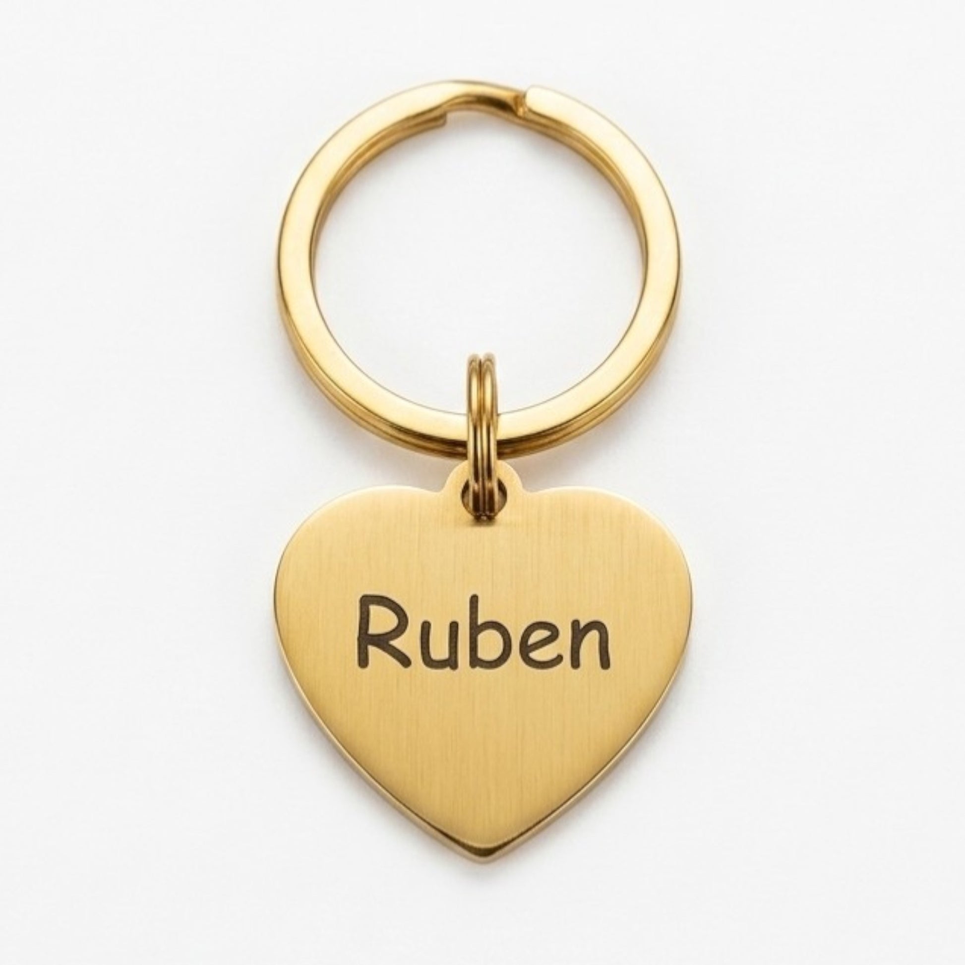 Gold Heart Pet Tag