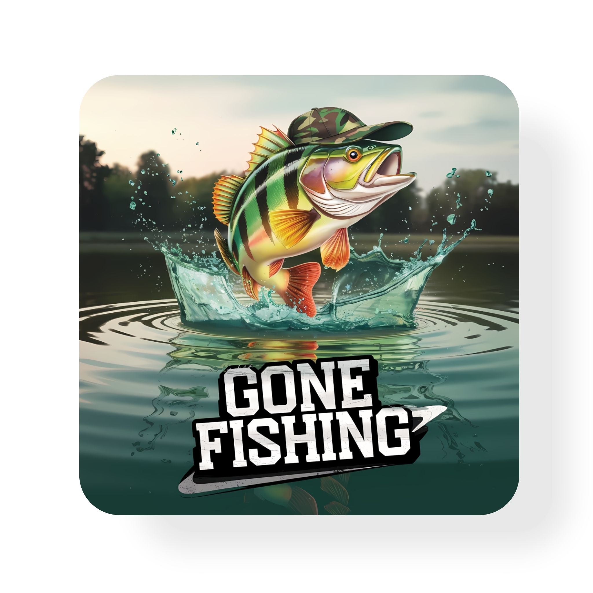 Gone Fishing Coaster