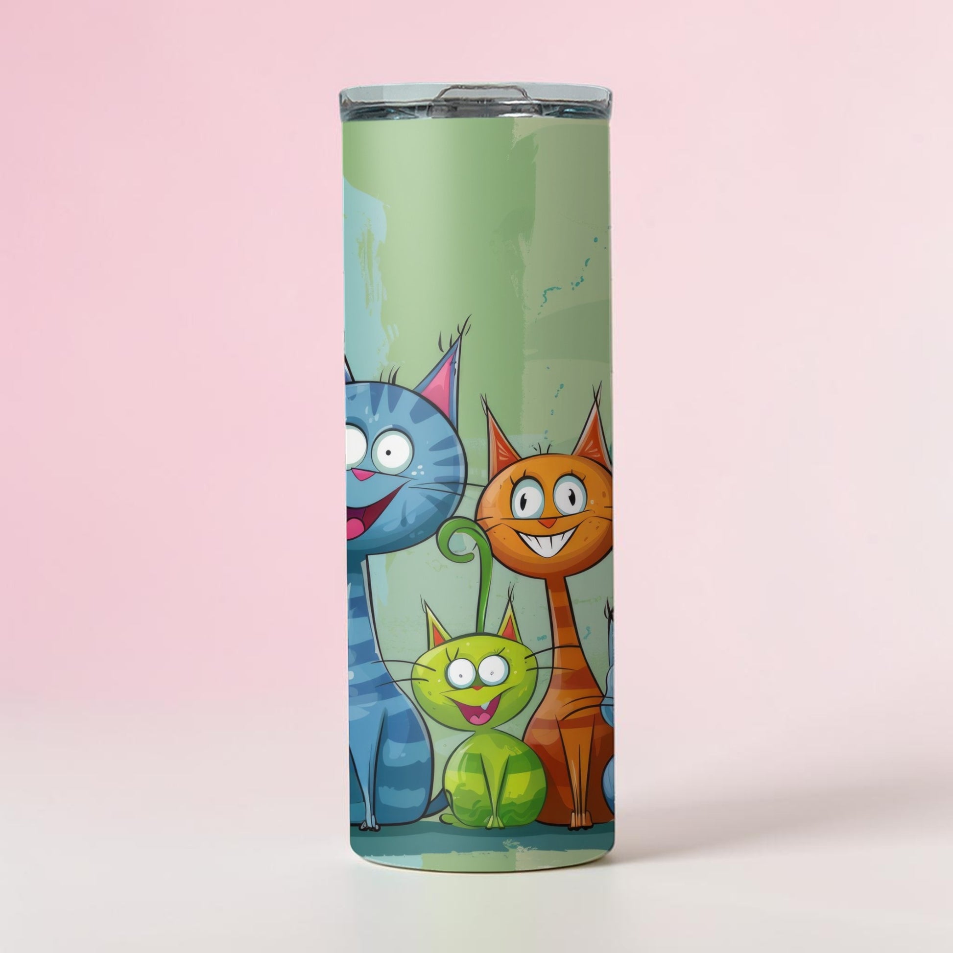 Green Cat Tumbler