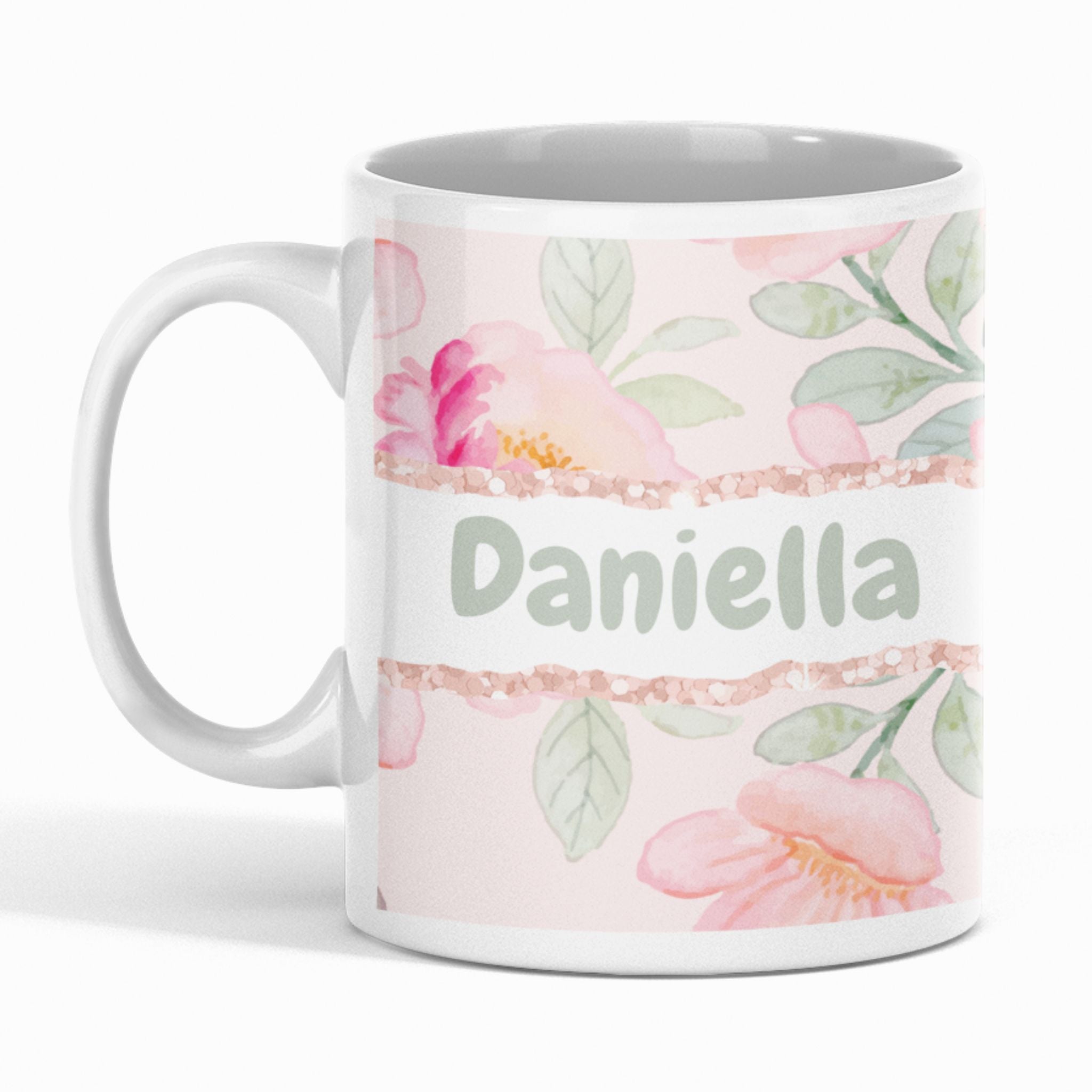 Personalised Floral Mug