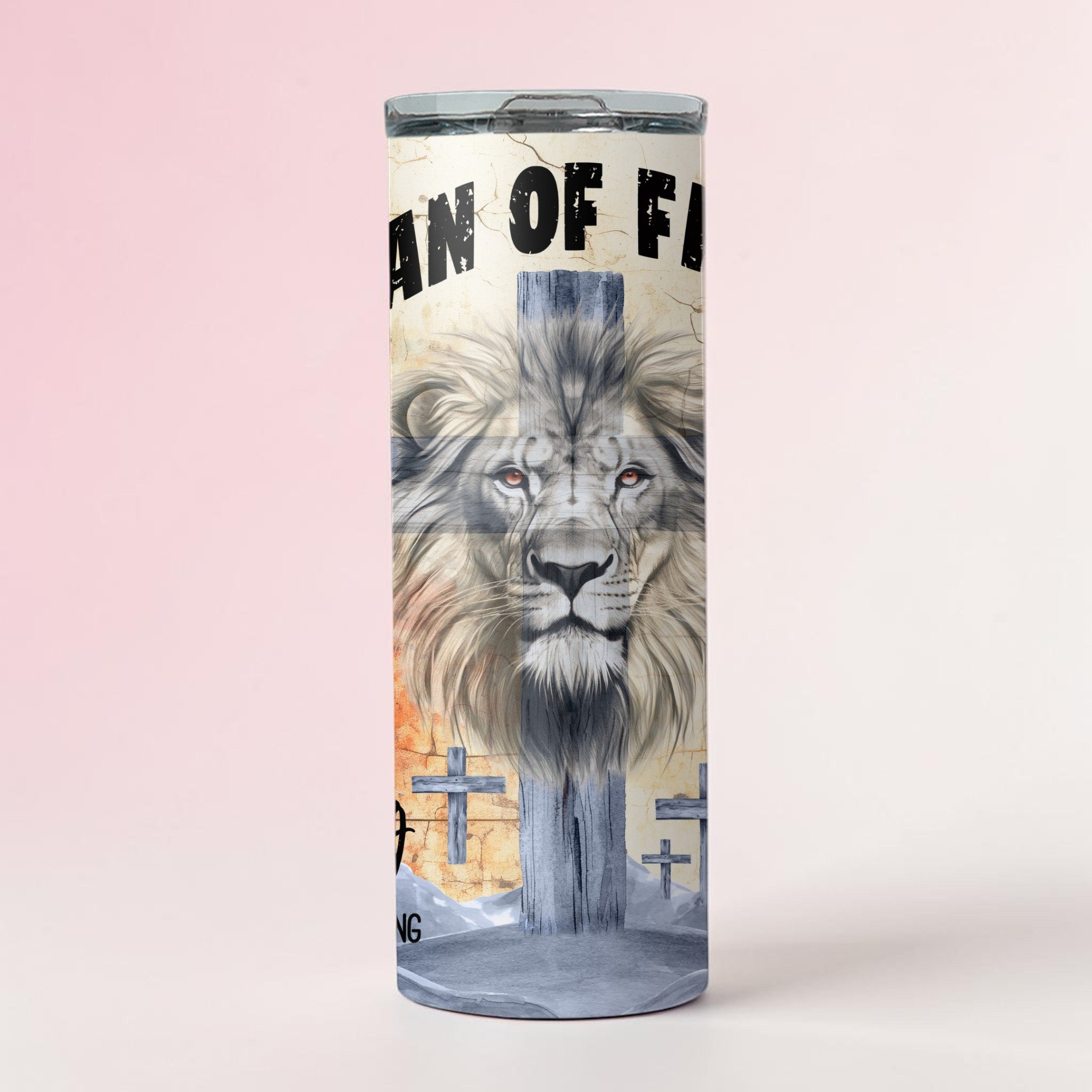 Grey Man Of Faith Tumbler
