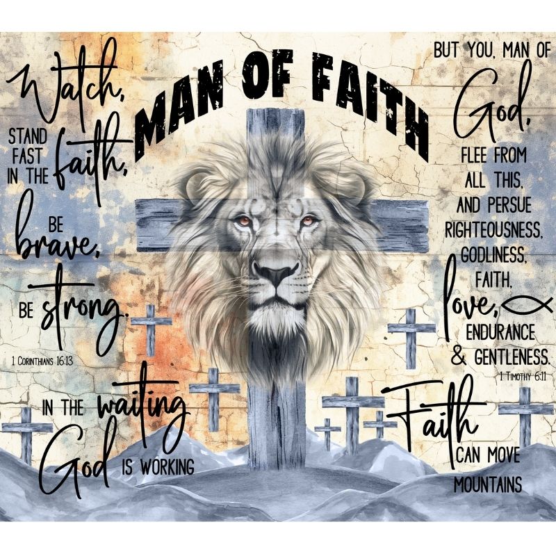 Grey Man Of Faith Tumbler