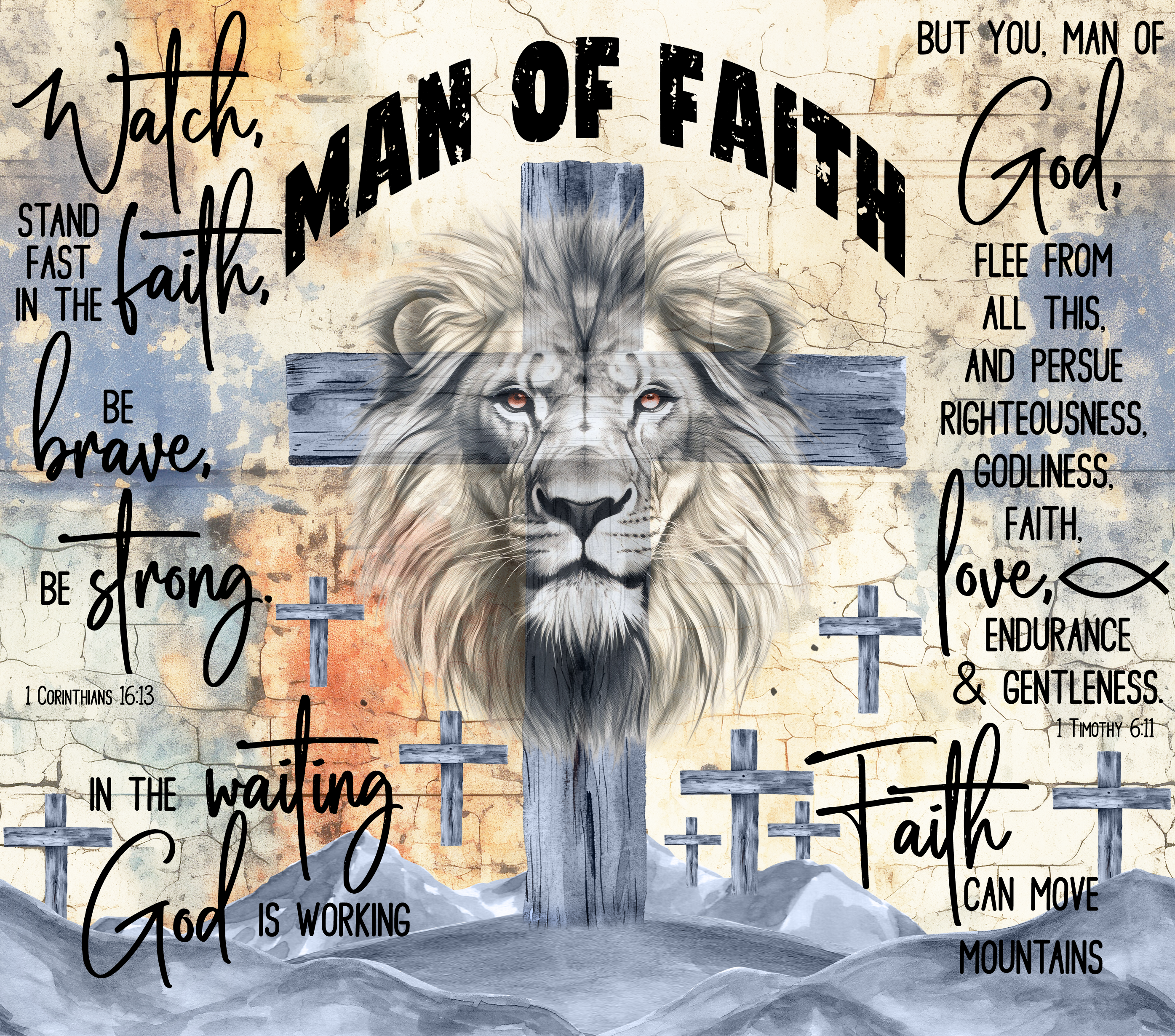 Grey Man Of Faith Tumbler