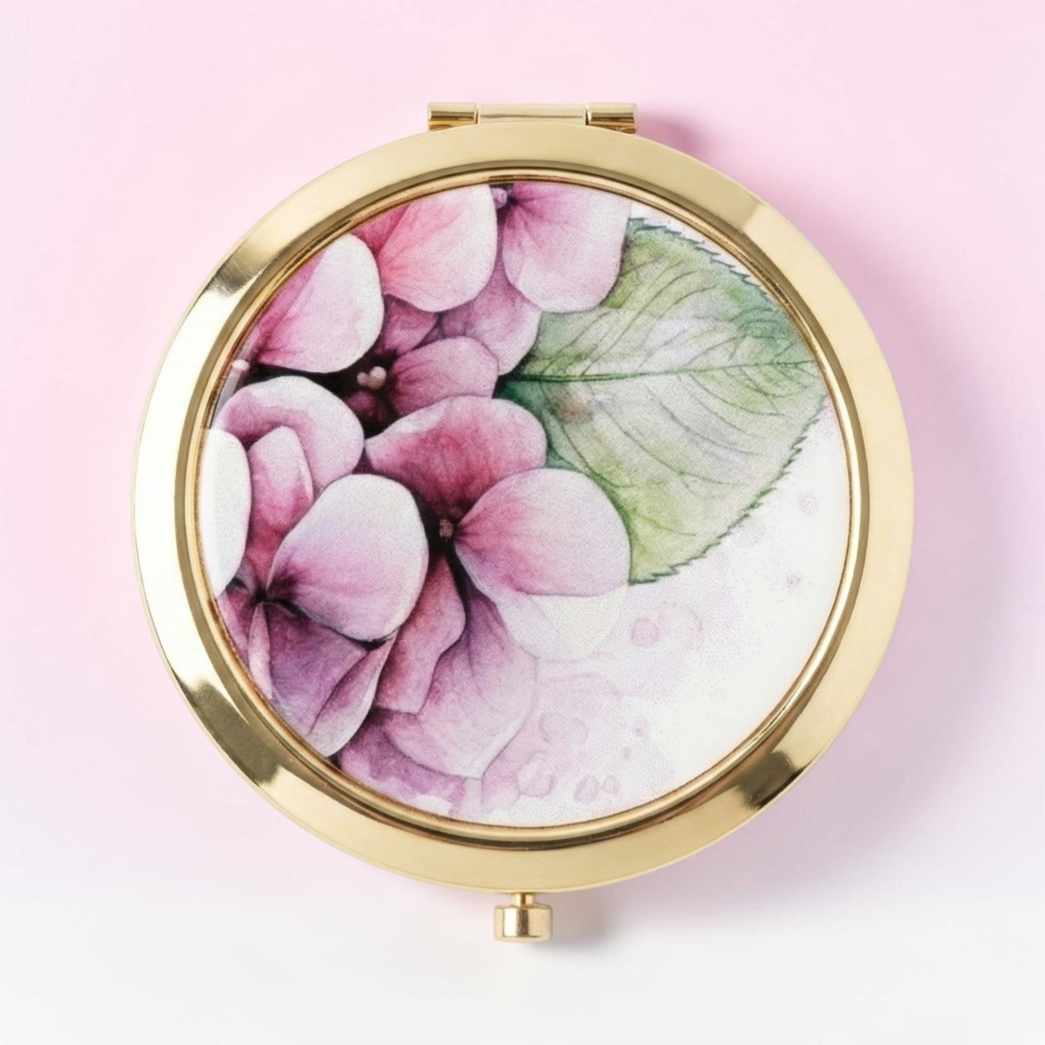 Hydrangea Compact Mirror